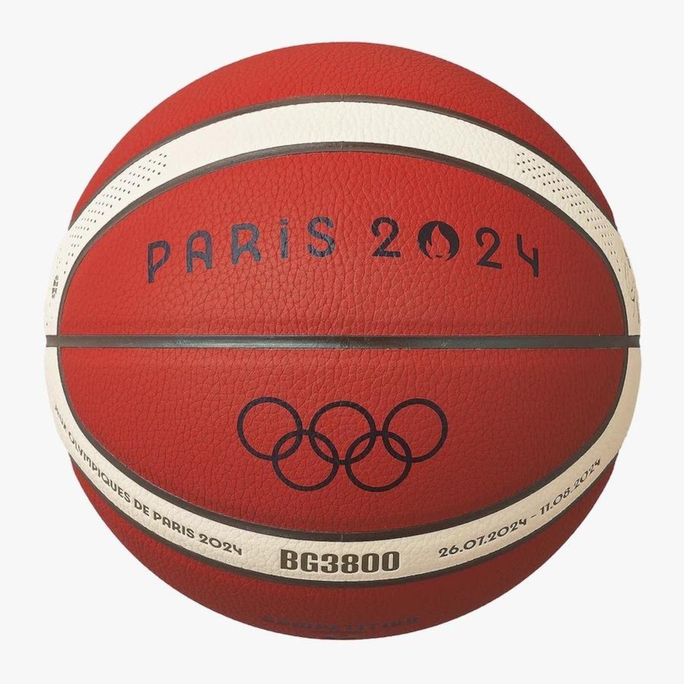 Bola de Basquete Molten Bg3800 Basketball Fiba Approved Olimpíadas Paris 2024 T7 - Foto 1