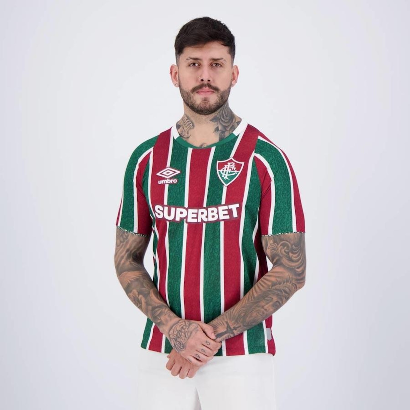 Camisa do Fluminense I 2024 Umbro - Masculina - Foto 3