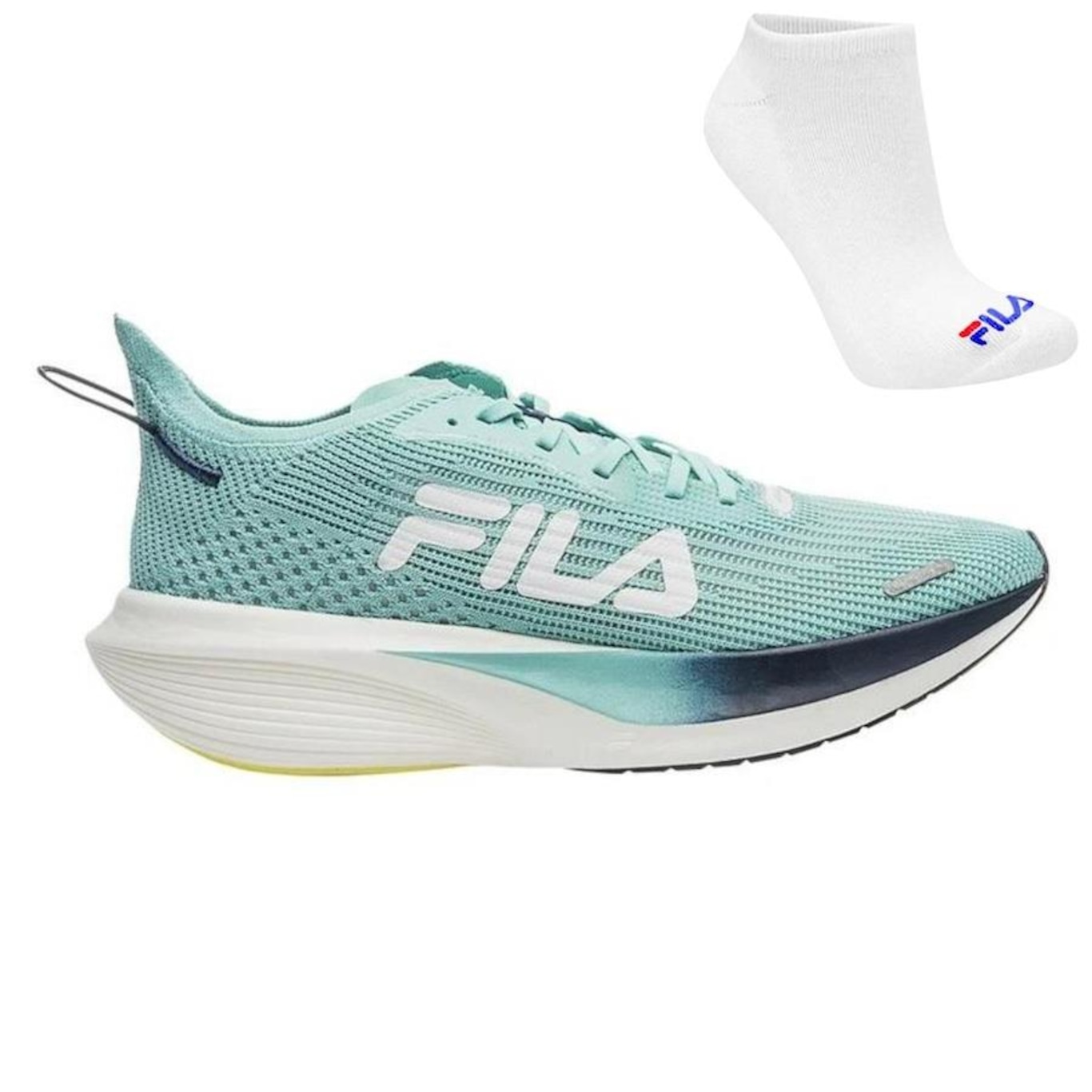 Tênis Fila Carbon 2 + Par de Meia - Feminino - Foto 1