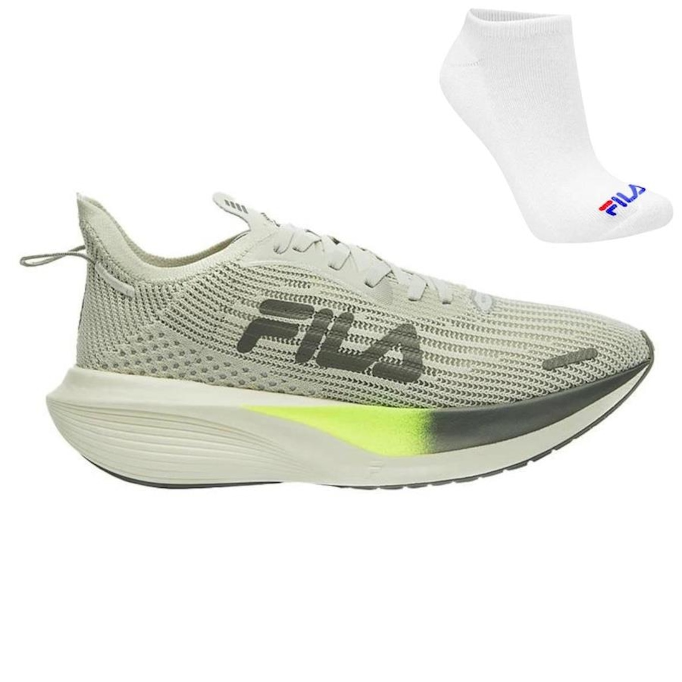 Tênis Fila Carbon 2 + Par de Meia - Feminino - Foto 1