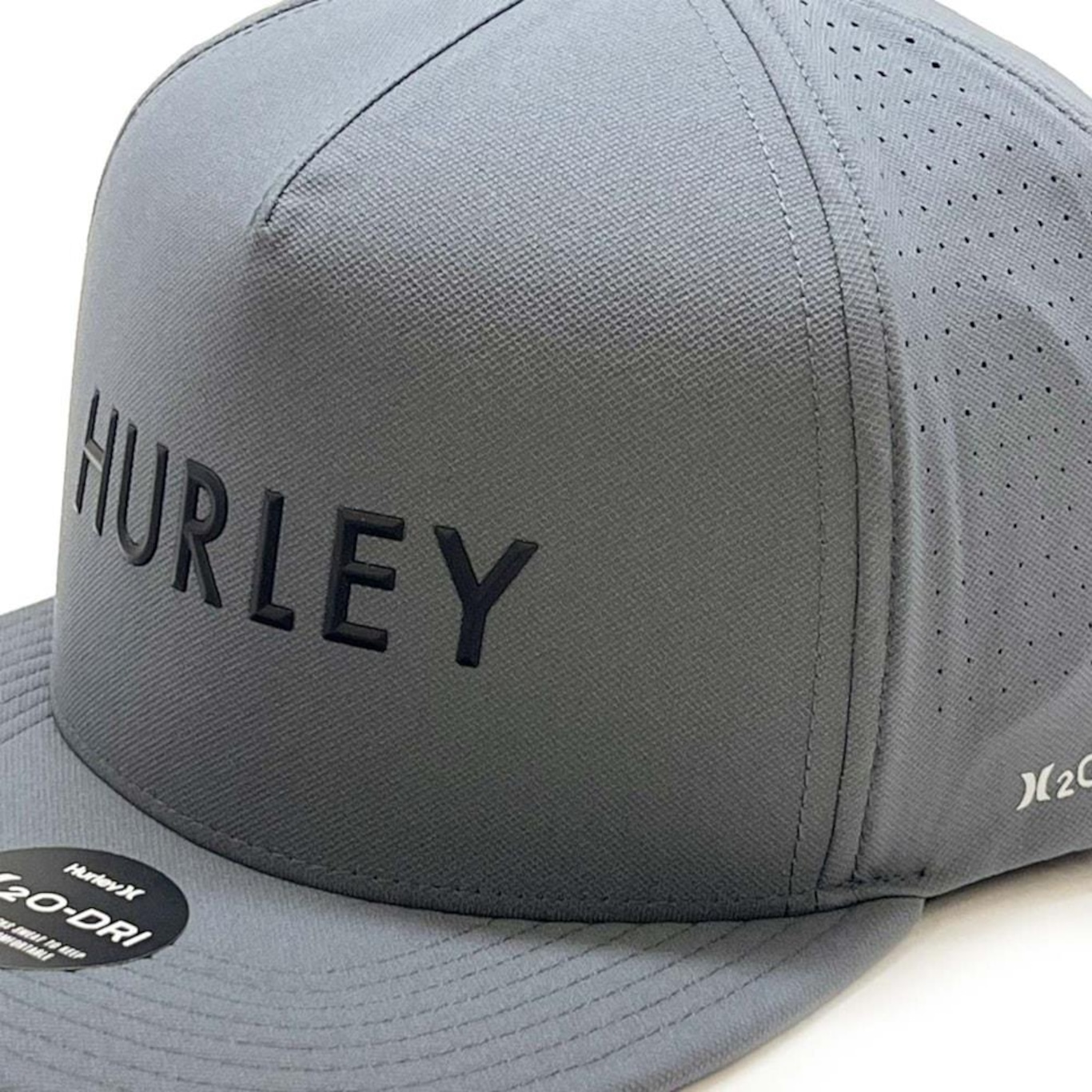 Boné Aba Reta Hurley Flat Rubber - Snapback - Adulto - Foto 2