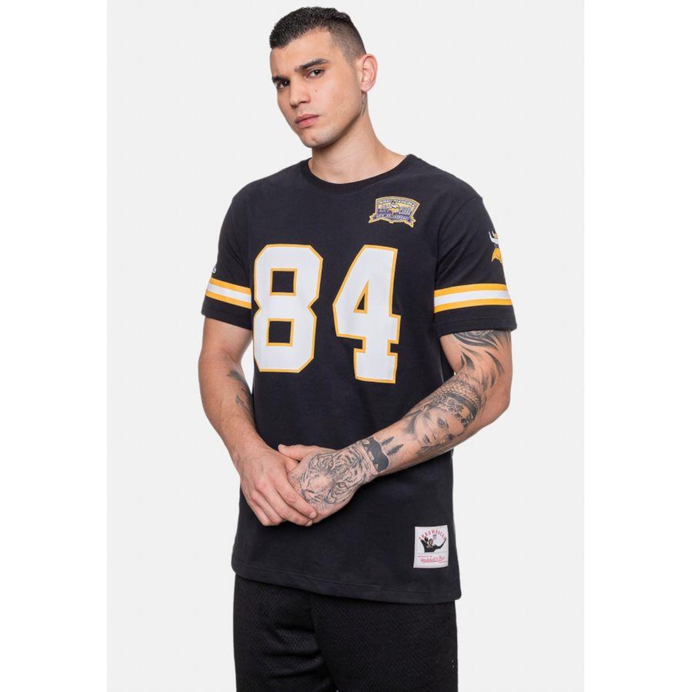 Camiseta Mitchell & Ness Nfl Minnesota Vikings Randy Moss - Masculina - Foto 4