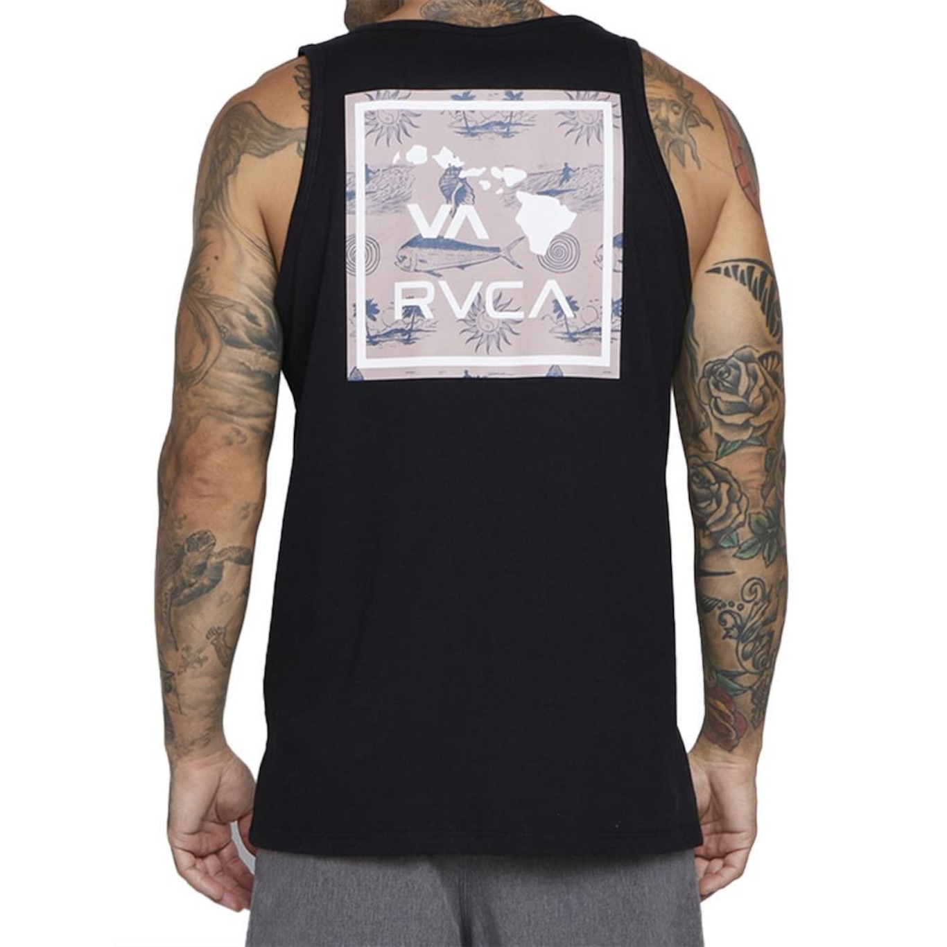 Camiseta Regata Rvca Hawaii Va Sl Sm25 - Masculina - Foto 2