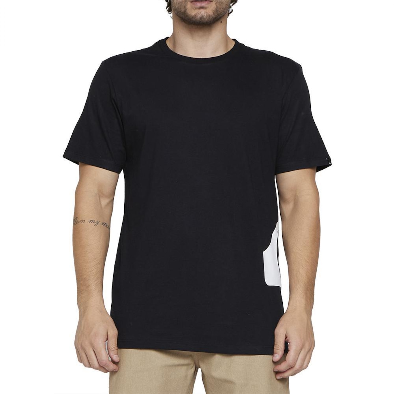 Camiseta Quiksilver Side Logo Sm25 - Masculina - Foto 1