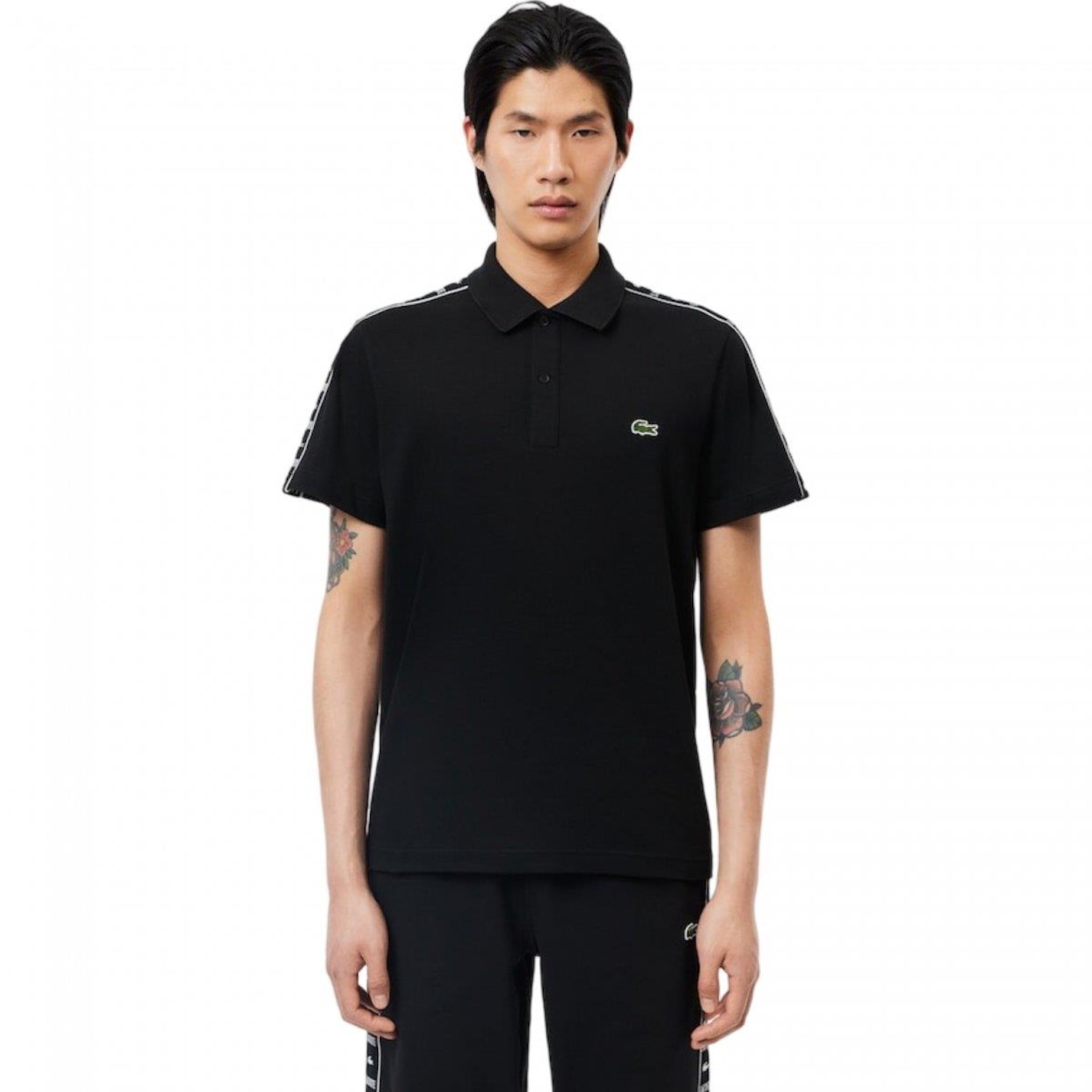 Camisa Polo Lacoste Regular Fit em Mini Piqué Stretch - Masculina - Foto 1