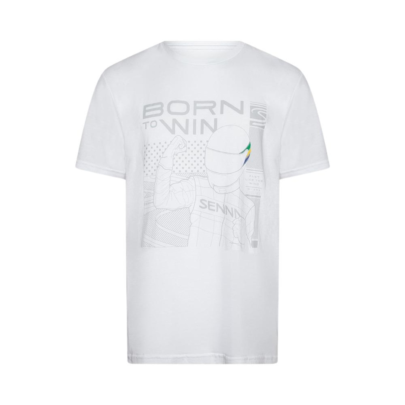 Camiseta Ayrton Senna Born To Win  Busque Sua Verdade - Masculina - Foto 1