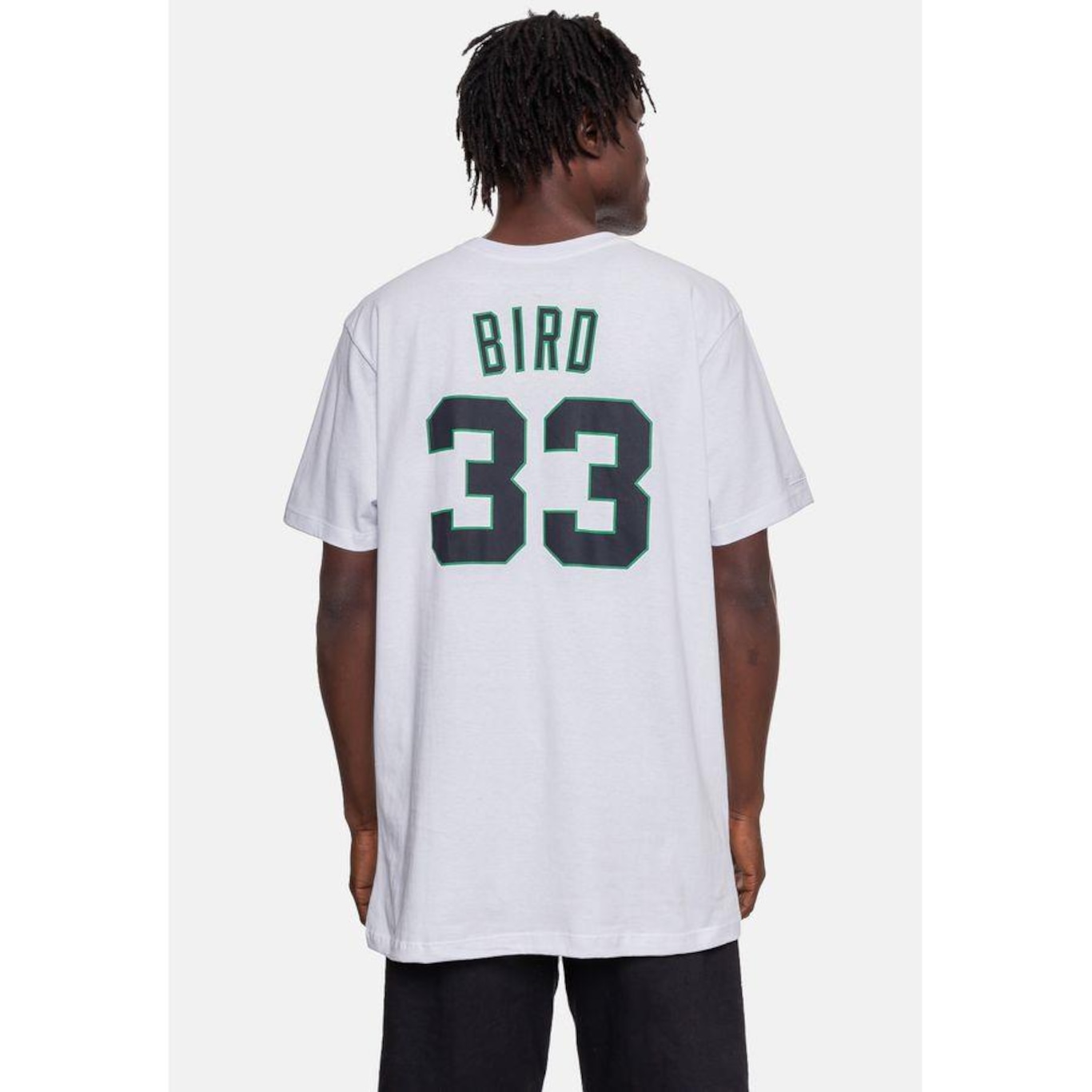 Camiseta Mitchell & Ness Boston Celtics 33 Larry Bird - Masculina - Foto 2