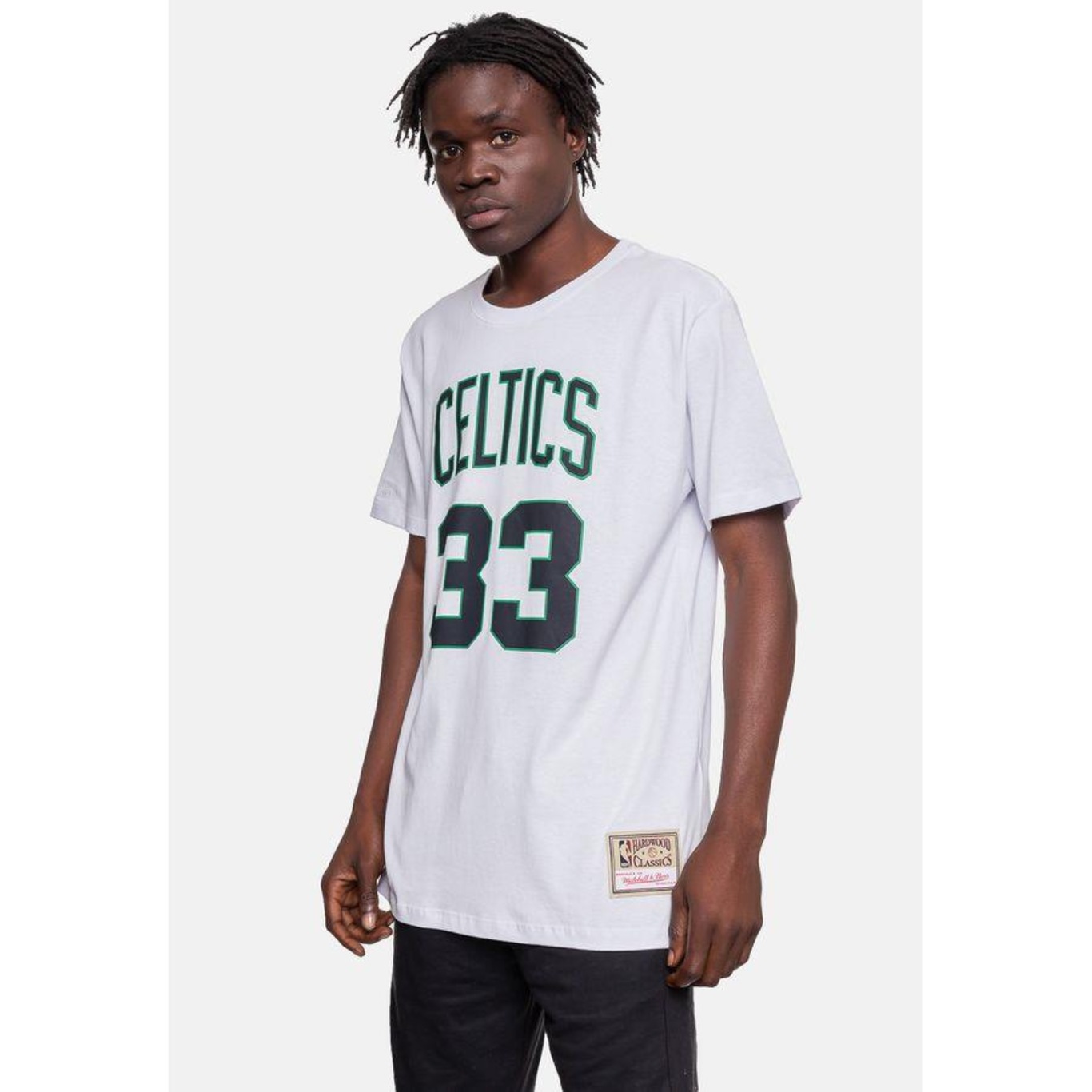 Camiseta Mitchell & Ness Boston Celtics 33 Larry Bird - Masculina - Foto 3