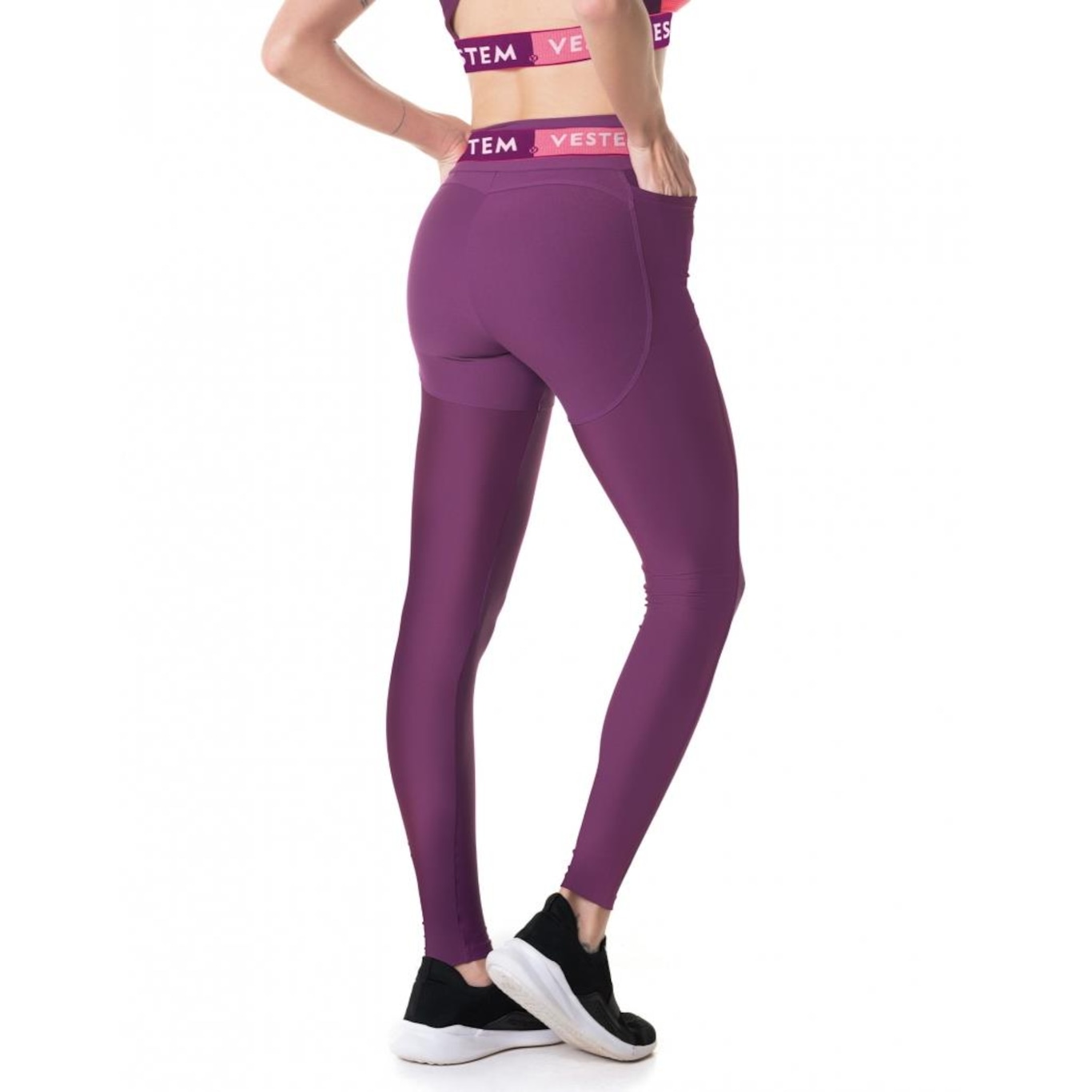 Calça Legging Vestem Fuso Push Ups Acai Ii - Feminina - Foto 2