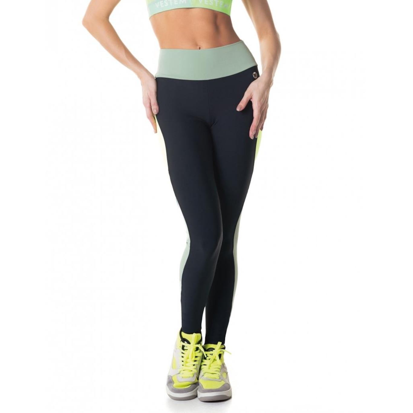 Calça Legging Vestem Fuso Energy Gym - Feminina - Foto 1