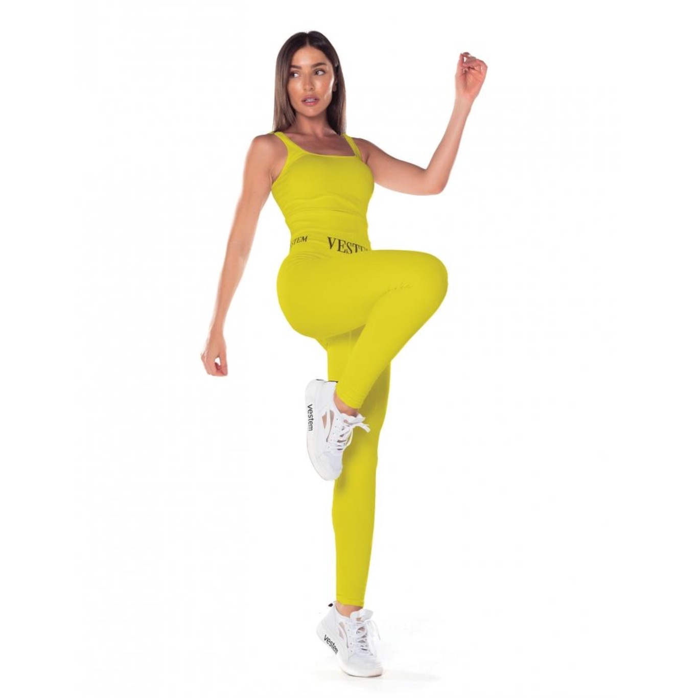 Calça Legging Vestem Fuso Seamless Elis - Feminina - Foto 3