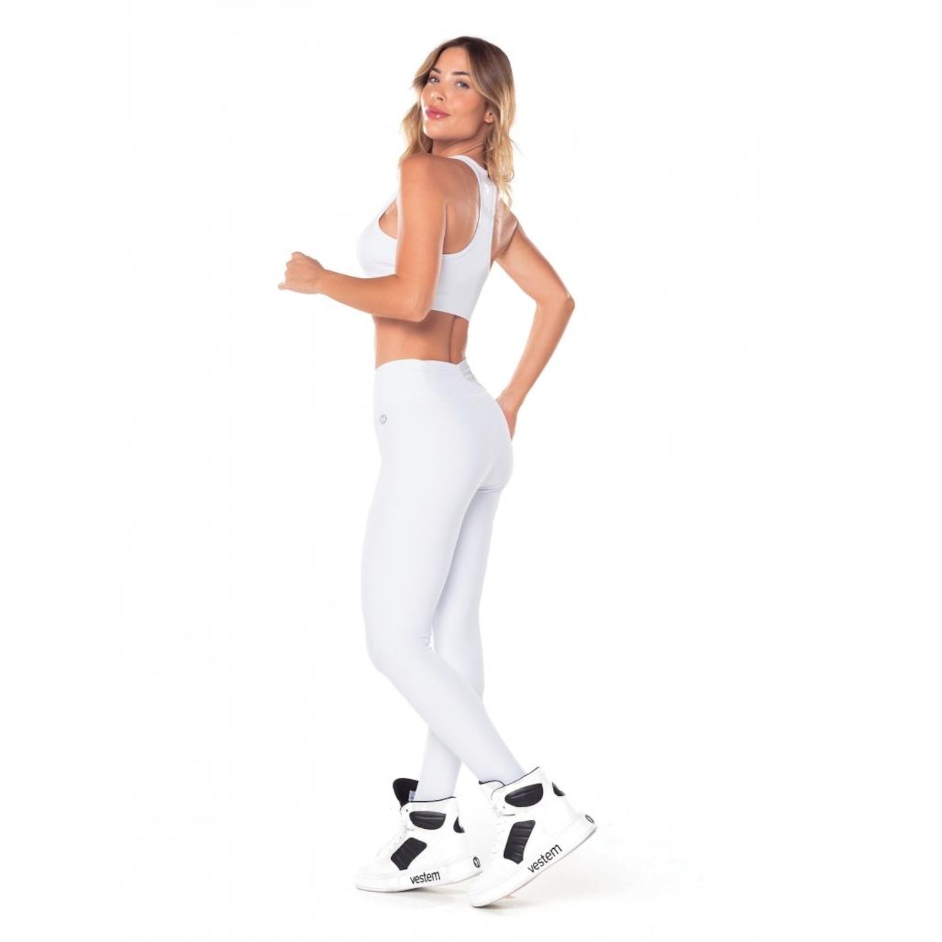 Calça Legging Vestem Fuso Cos Frufru - Feminina - Foto 4