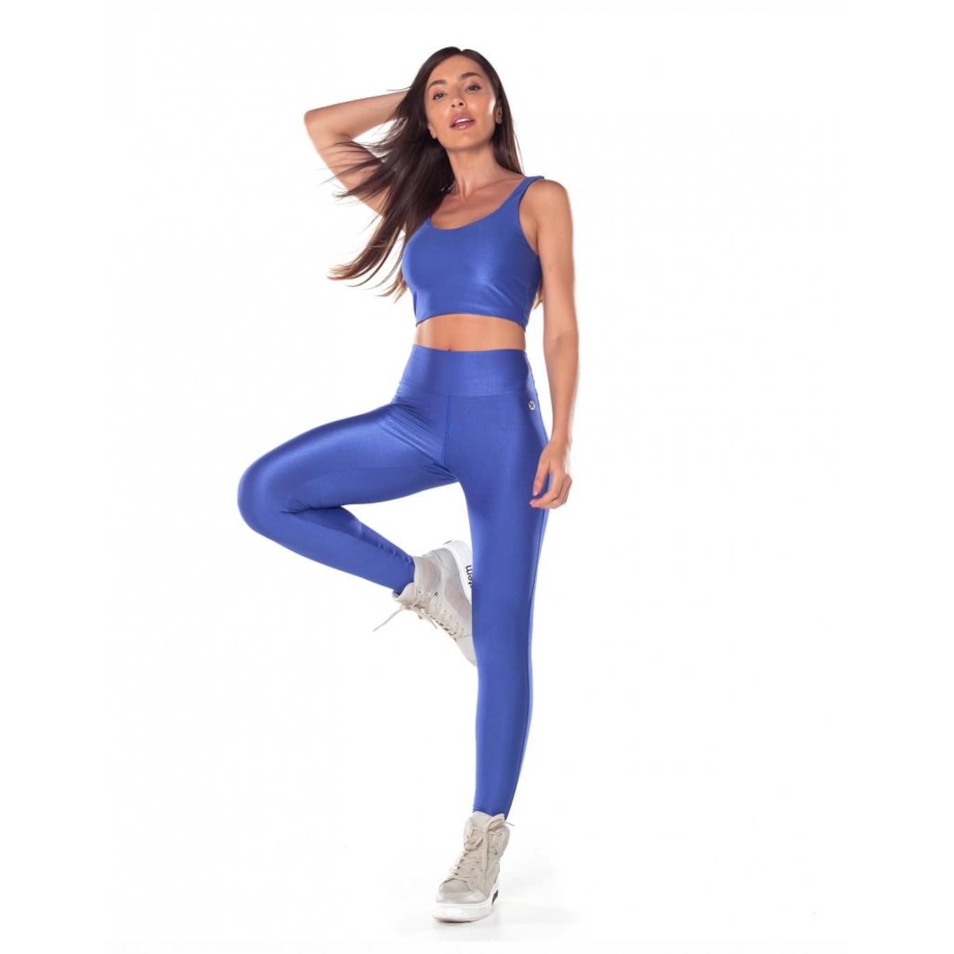 Calça Legging Fuso Cós Vestem Coração Lily Azul Indigo Vestem - Foto 3