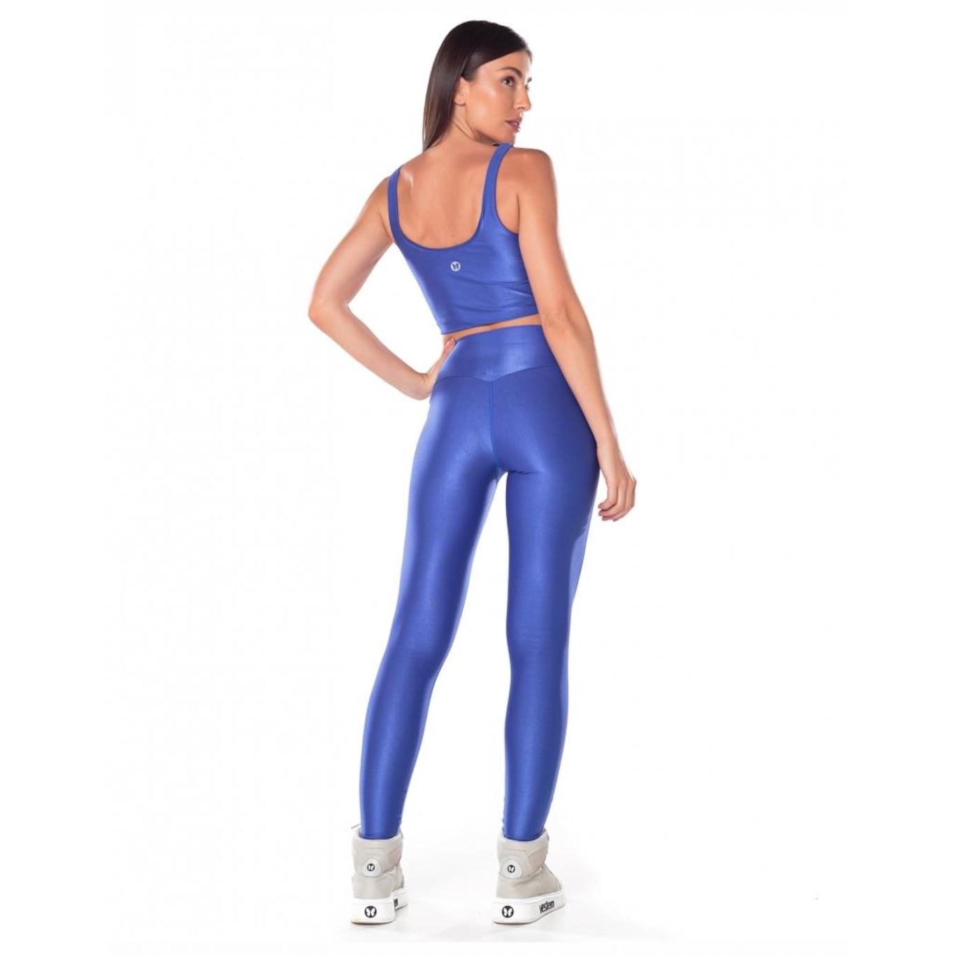 Calça Legging Fuso Cós Vestem Coração Lily Azul Indigo Vestem - Foto 4