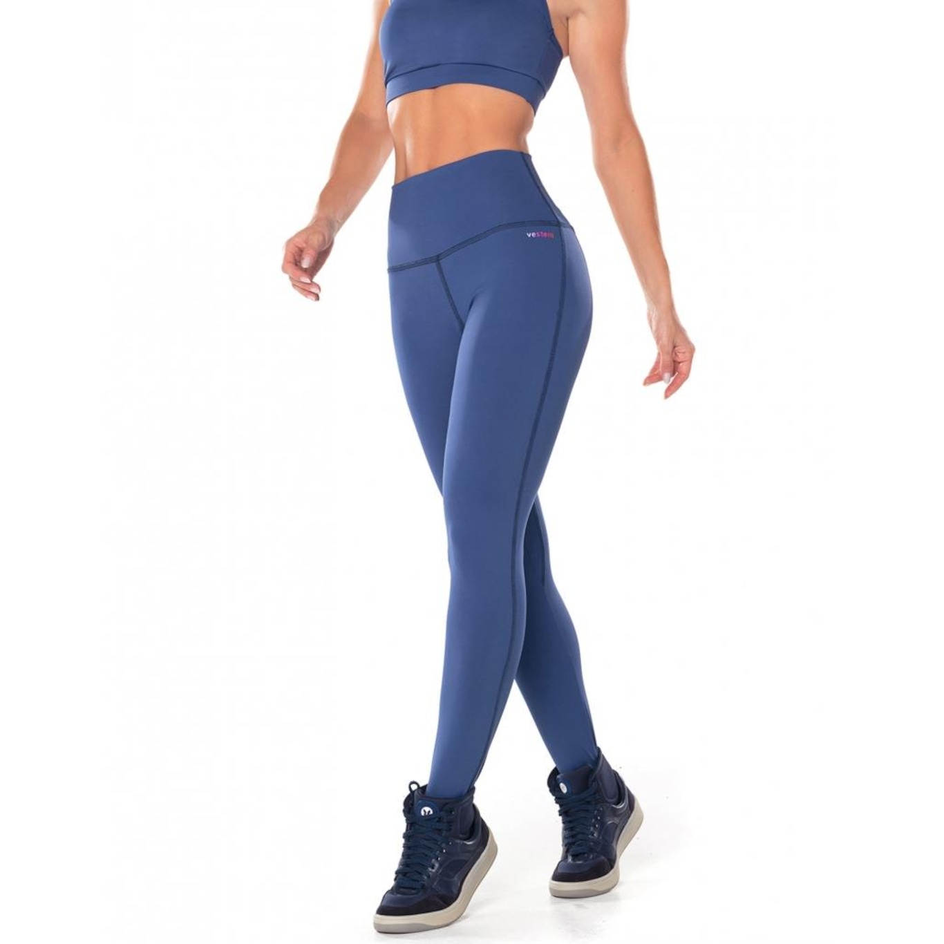 Calça Legging Fuso Sculpting Vestem Cosmic Azul Jeans Vestem - Foto 1