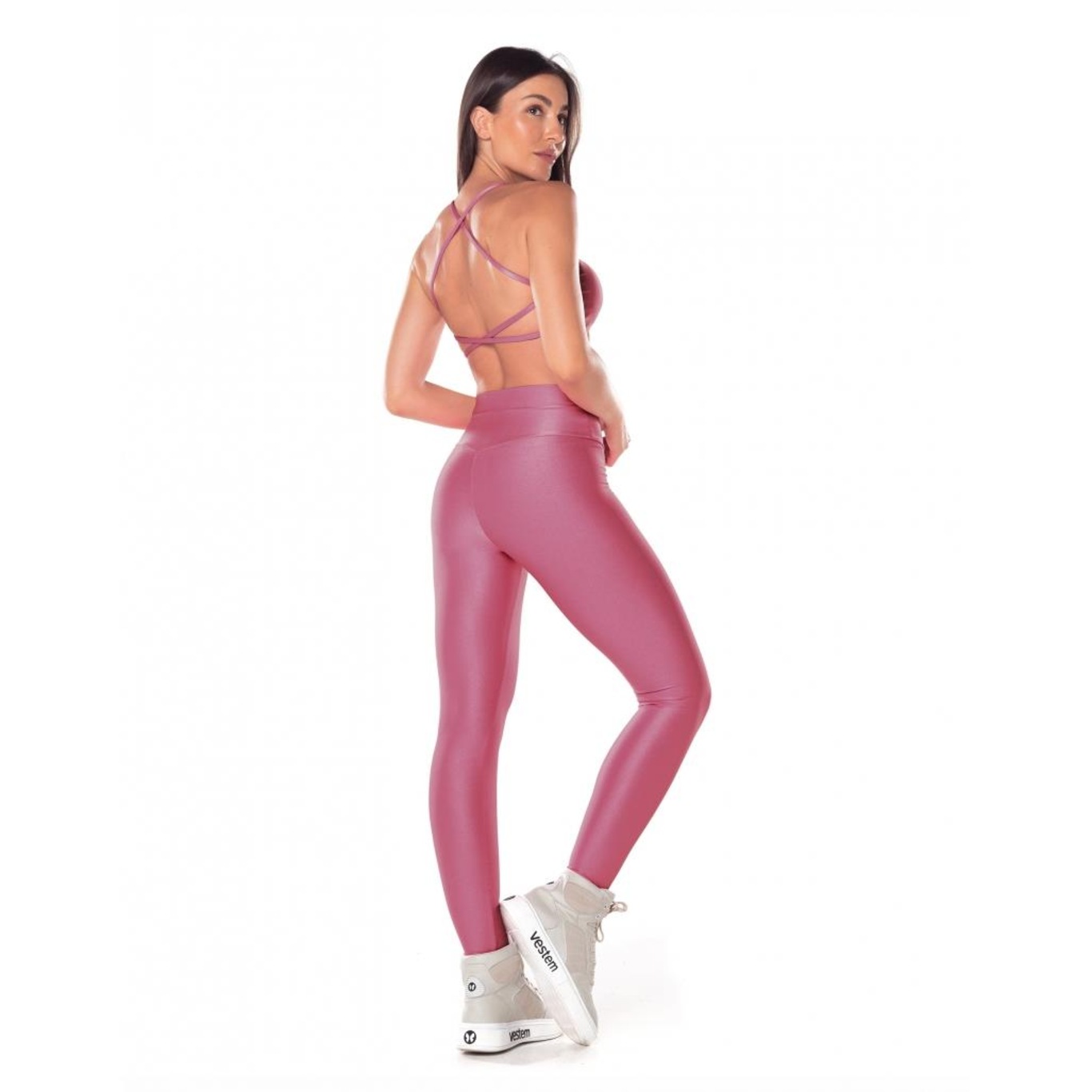 Calça Legging Fuso Chapa Vestem Barriga Lily - Feminina - Foto 4