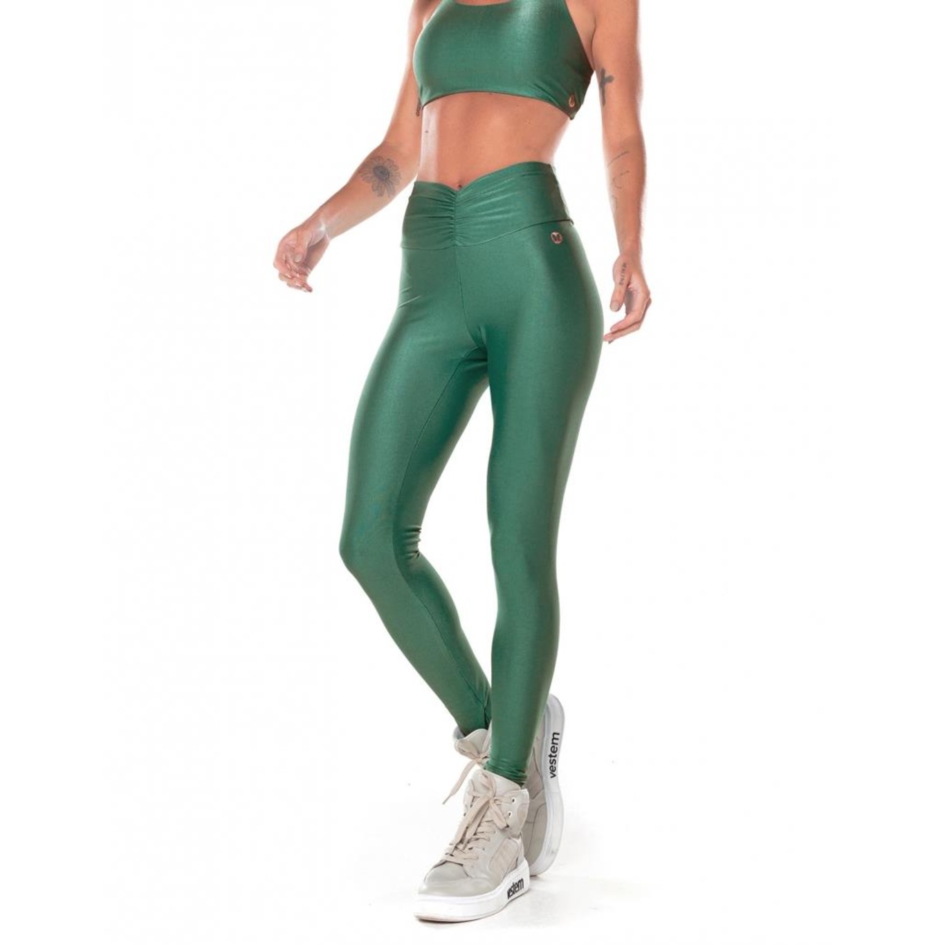 Calça Legging Fuso Chapa Vestem Barriga Lily - Feminina - Foto 1