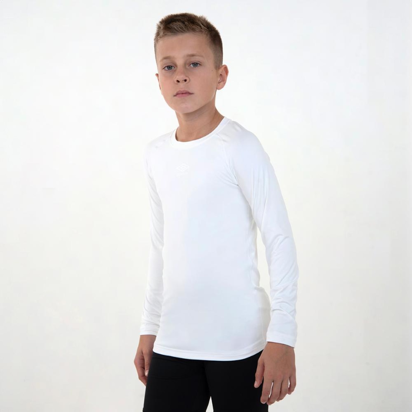 Camiseta Msanga Longa Umbro Térmica Light - Infantil - Foto 2