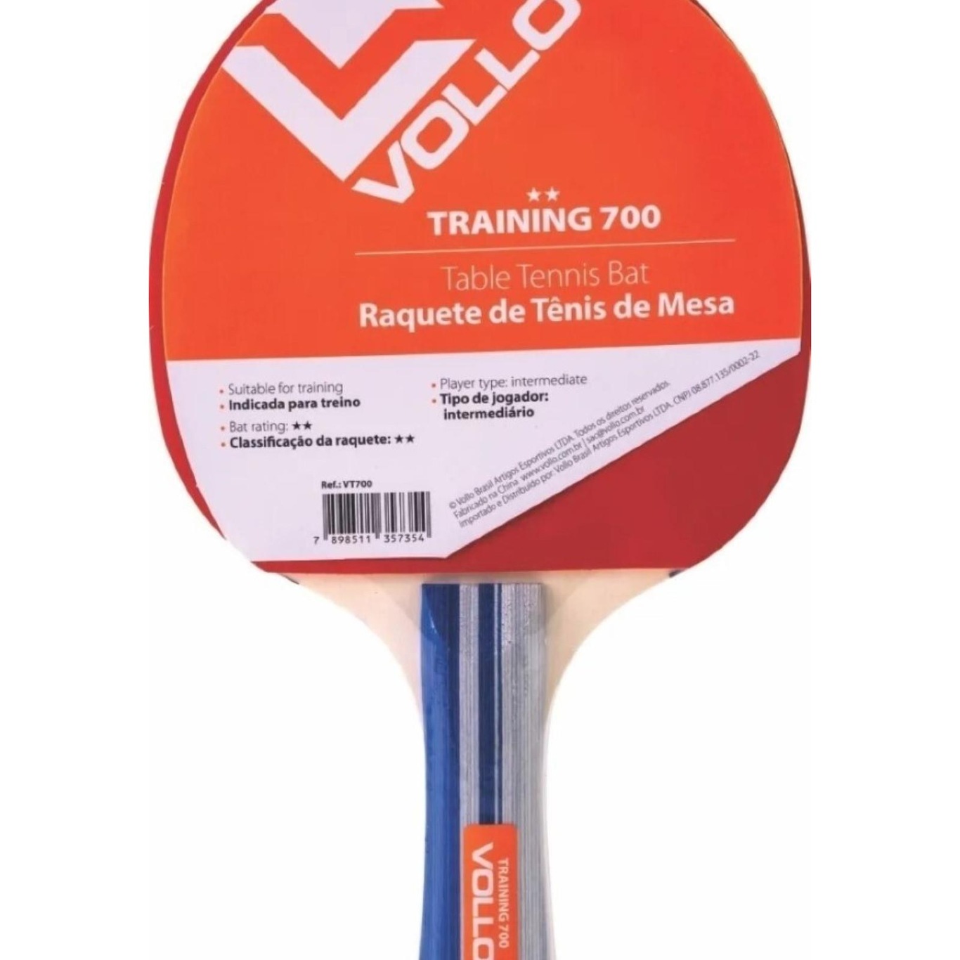 Raquete Tênis de Mesa Vollo Ping Pong Training - Foto 2