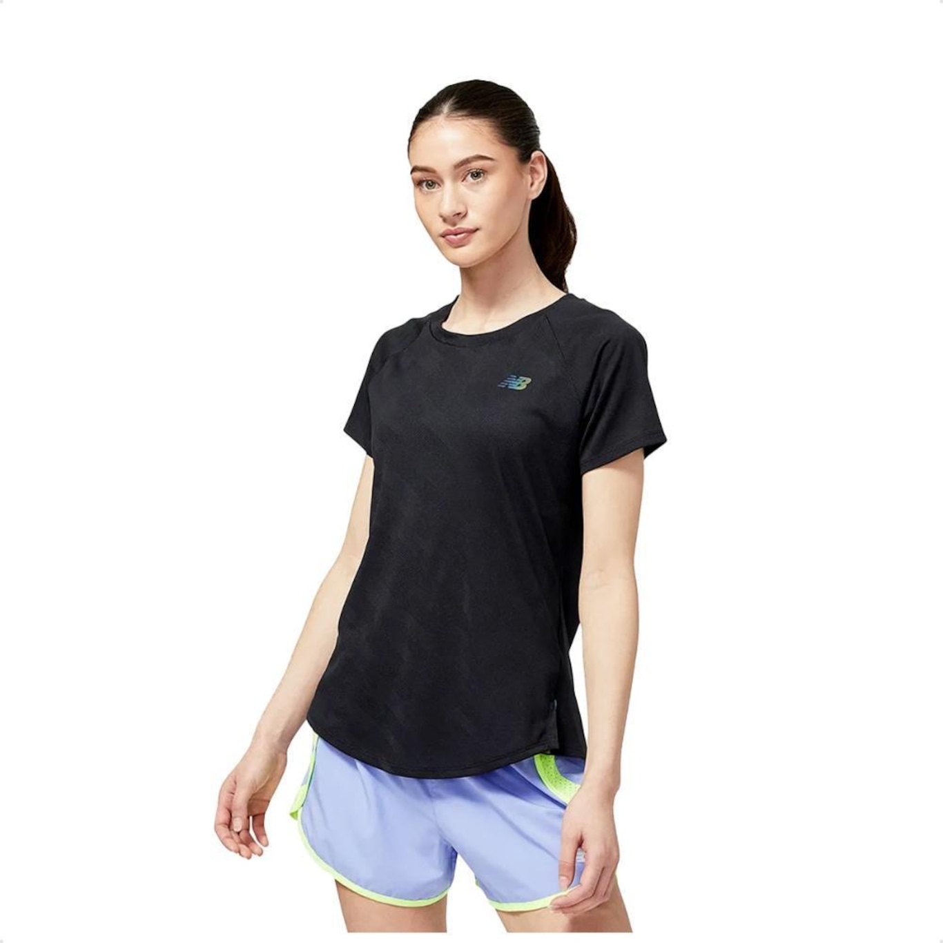 Camiseta New Balance Q Speed Jacquard Feminina - Foto 3