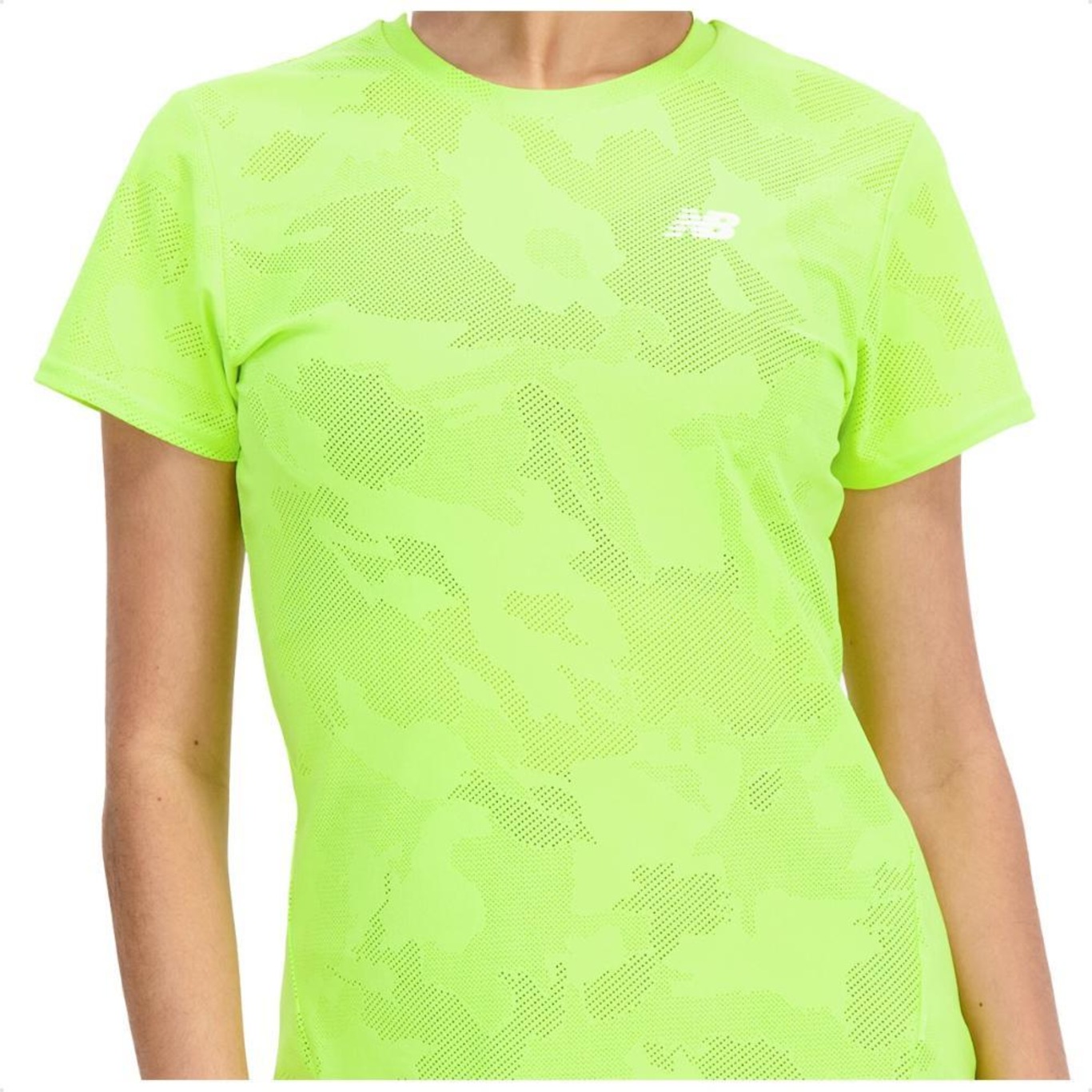 Camiseta New Balance Q Speed Jacquard Feminina - Foto 3