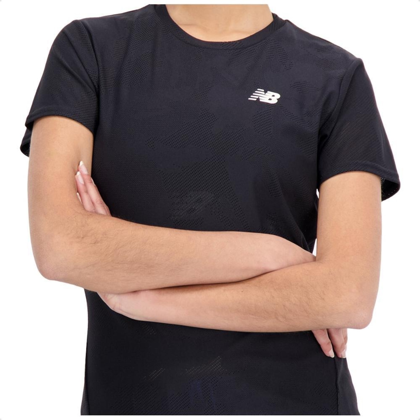 Camiseta New Balance Q Speed Jacquard Feminina - Foto 3