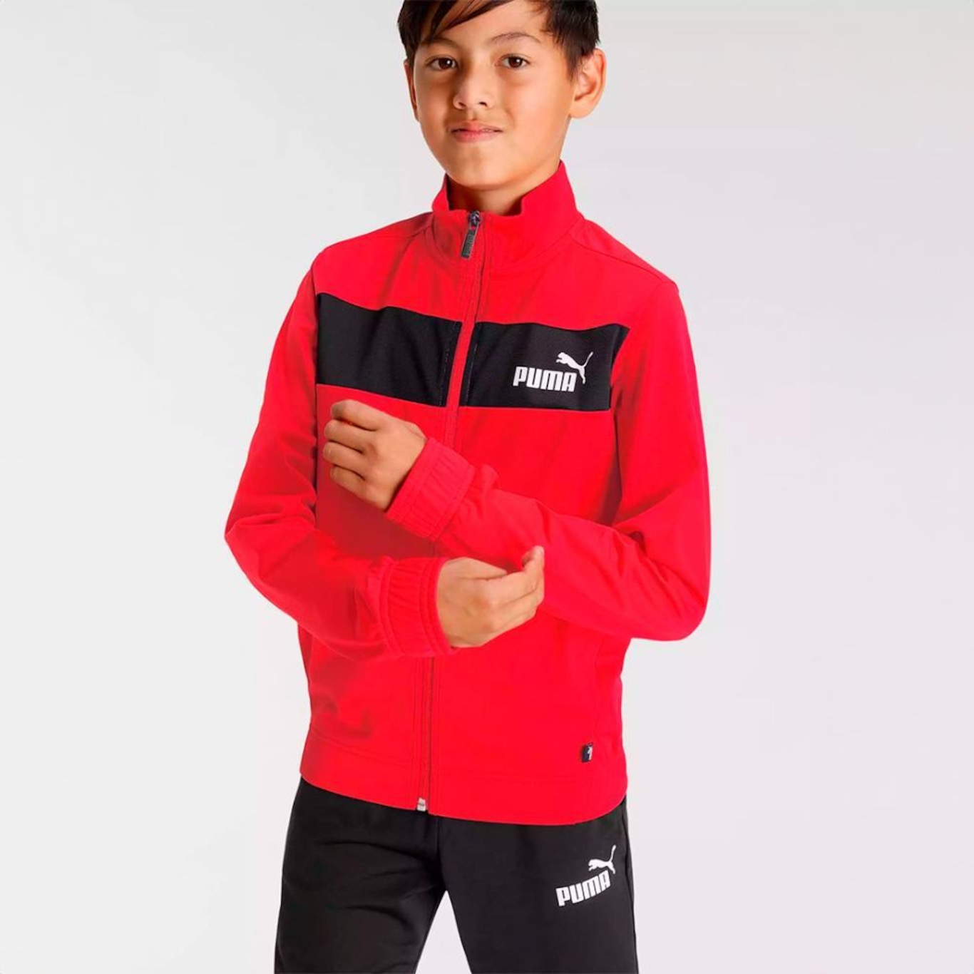 Agasalho Puma Poly Suit CL B Infantil - Foto 2