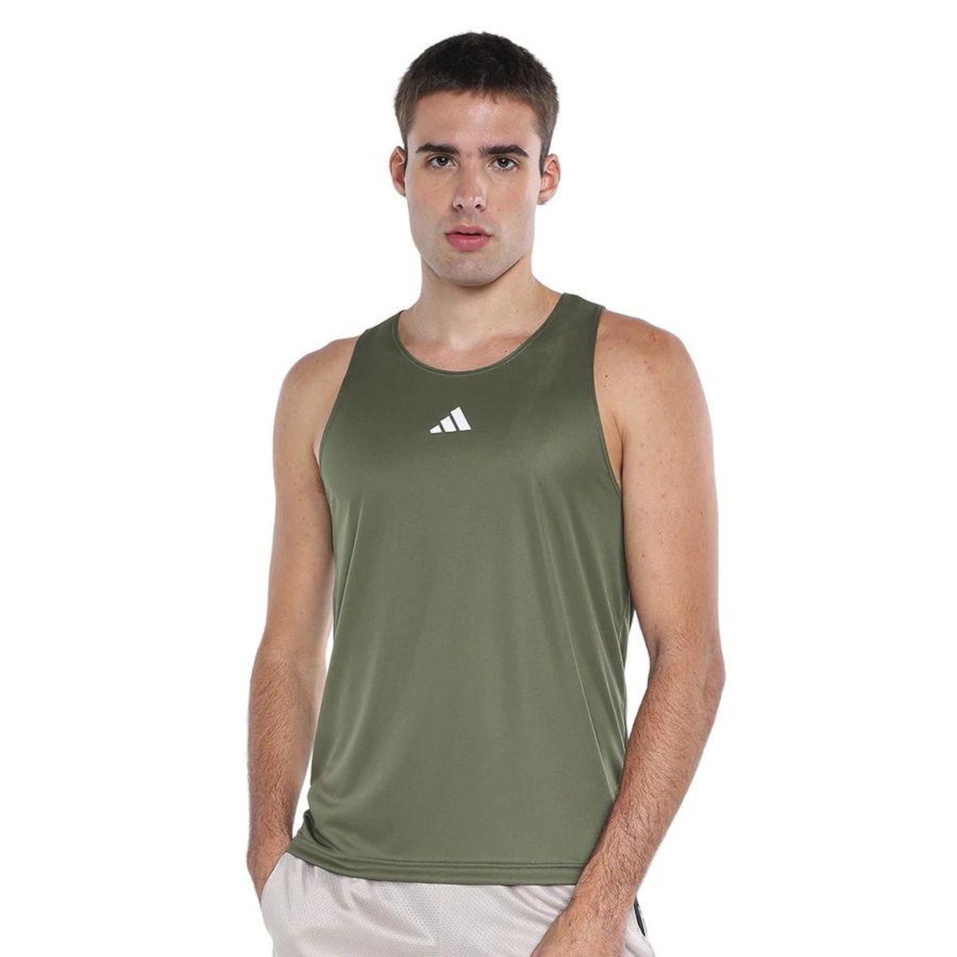 Camiseta Regata adidas Treino Basica - Masculina - Foto 1