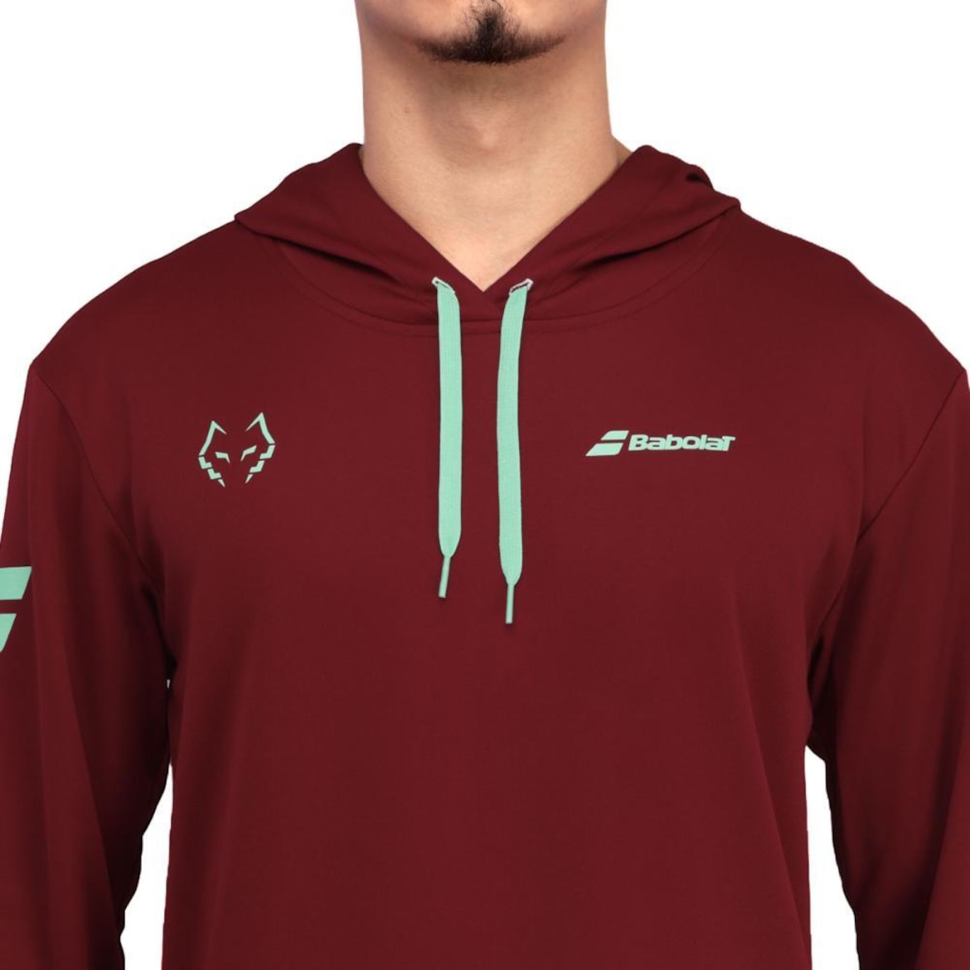 Blusão de Moletom com Capuz Babolat Canguru Hood Sweat Lebron Bordo - Masculino - Foto 2