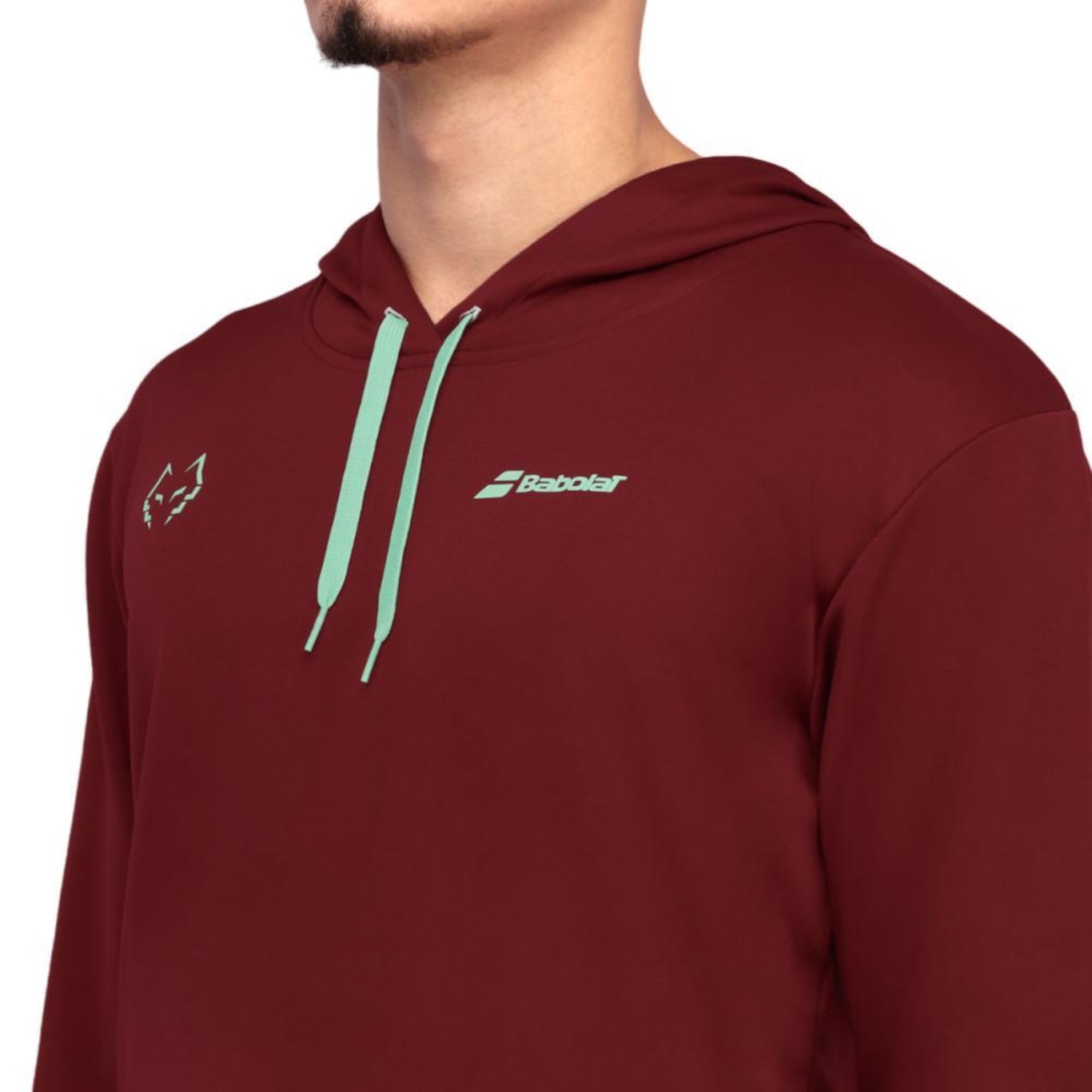 Blusão de Moletom com Capuz Babolat Canguru Hood Sweat Lebron Bordo - Masculino - Foto 3