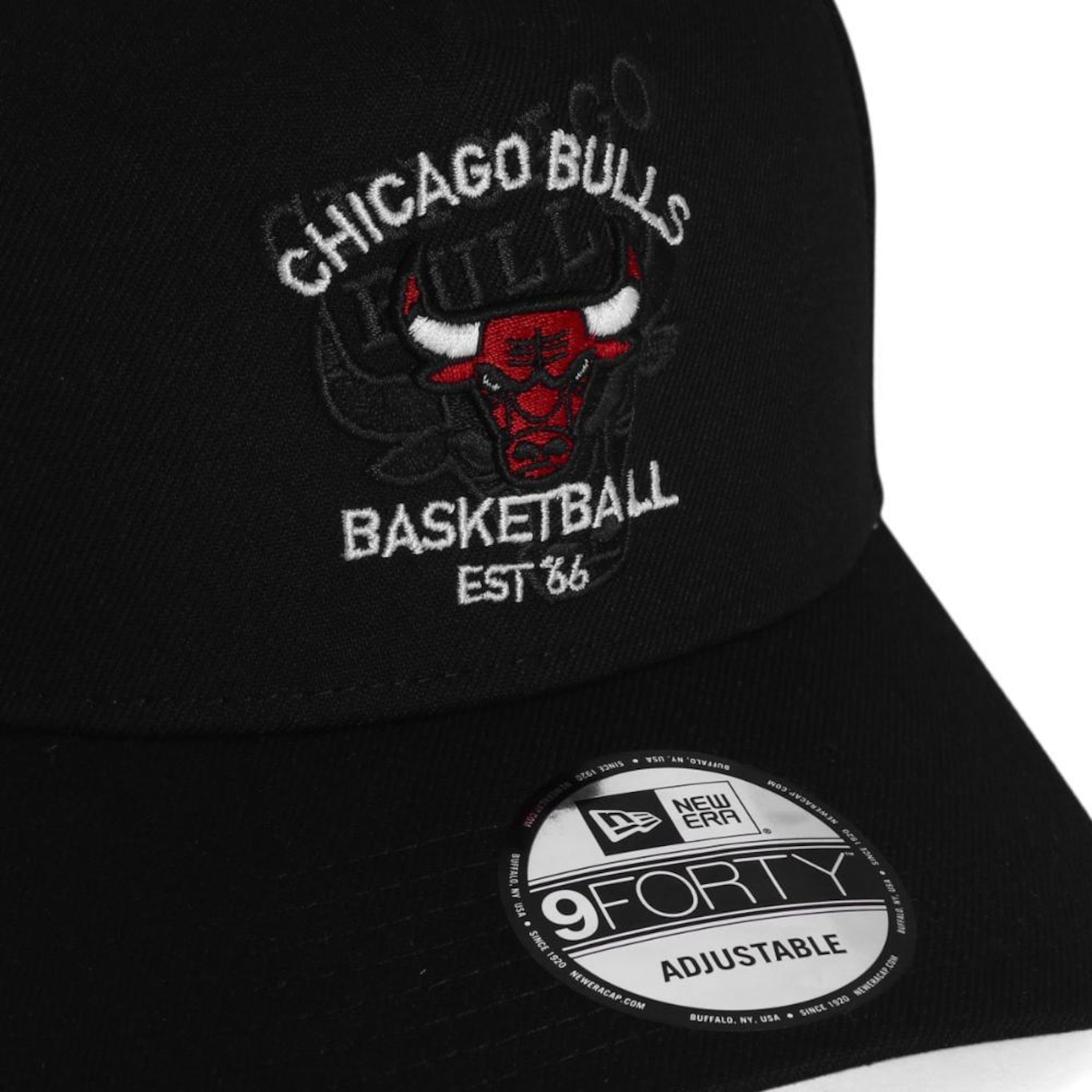 Boné Aba Curva New Era 9Forty A-Frame Nba Chicago Bulls Core - Snapback - Adulto - Foto 3