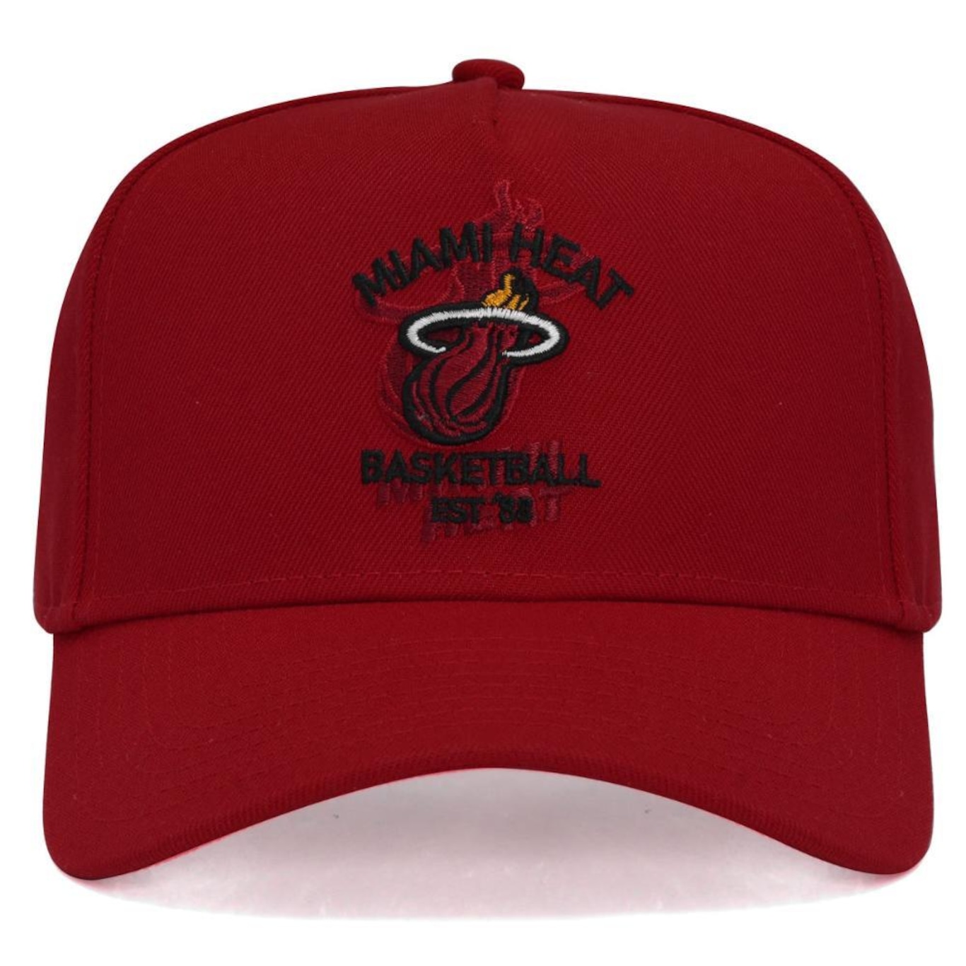 Boné Aba Curva New Era 9Forty A-Frame Nba Miami Heat Core - Snapback - Adulto - Foto 2