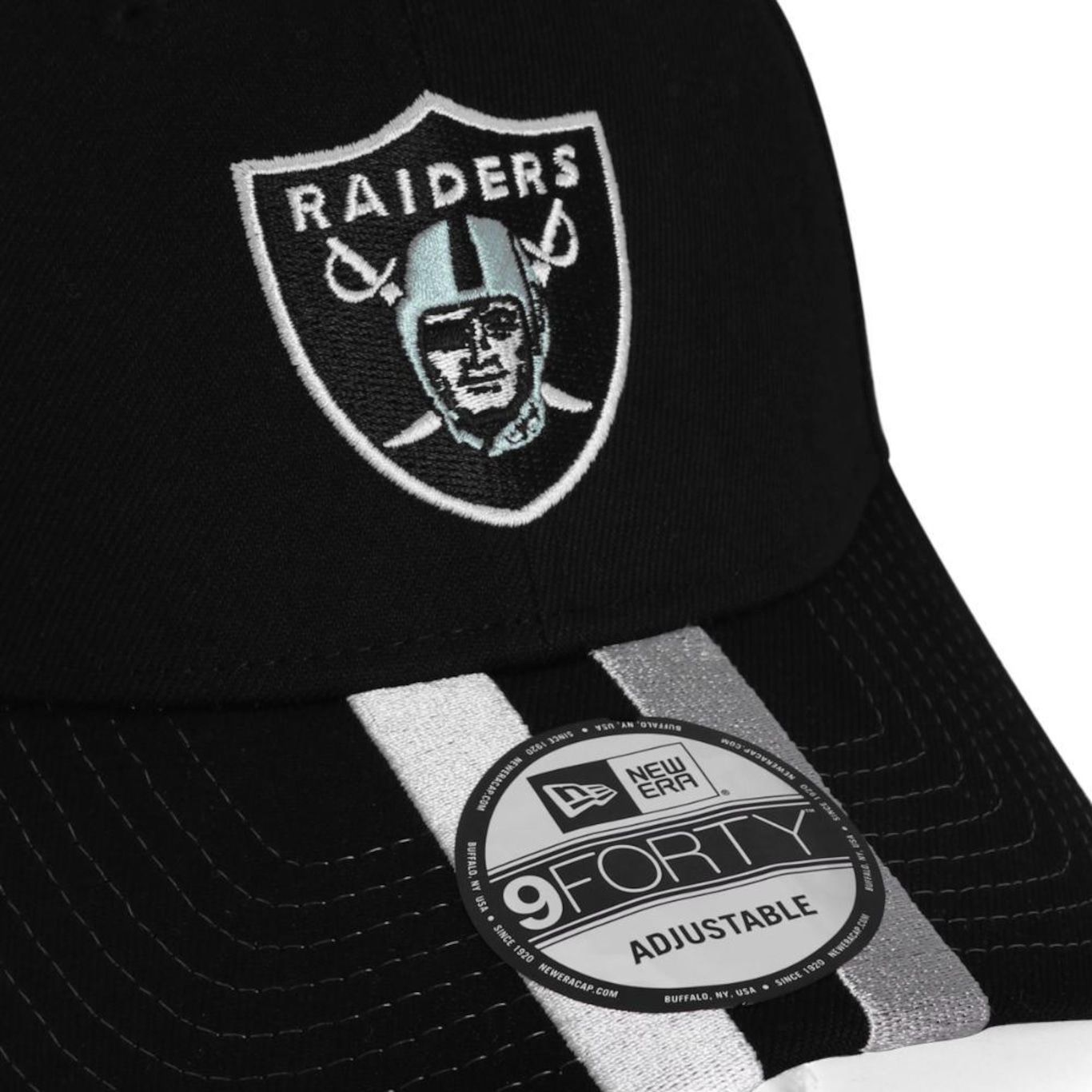 Boné Aba Curva New Era 9Forty Nfl Las Vegas Raiders Core - Snapback - Adulto - Foto 3