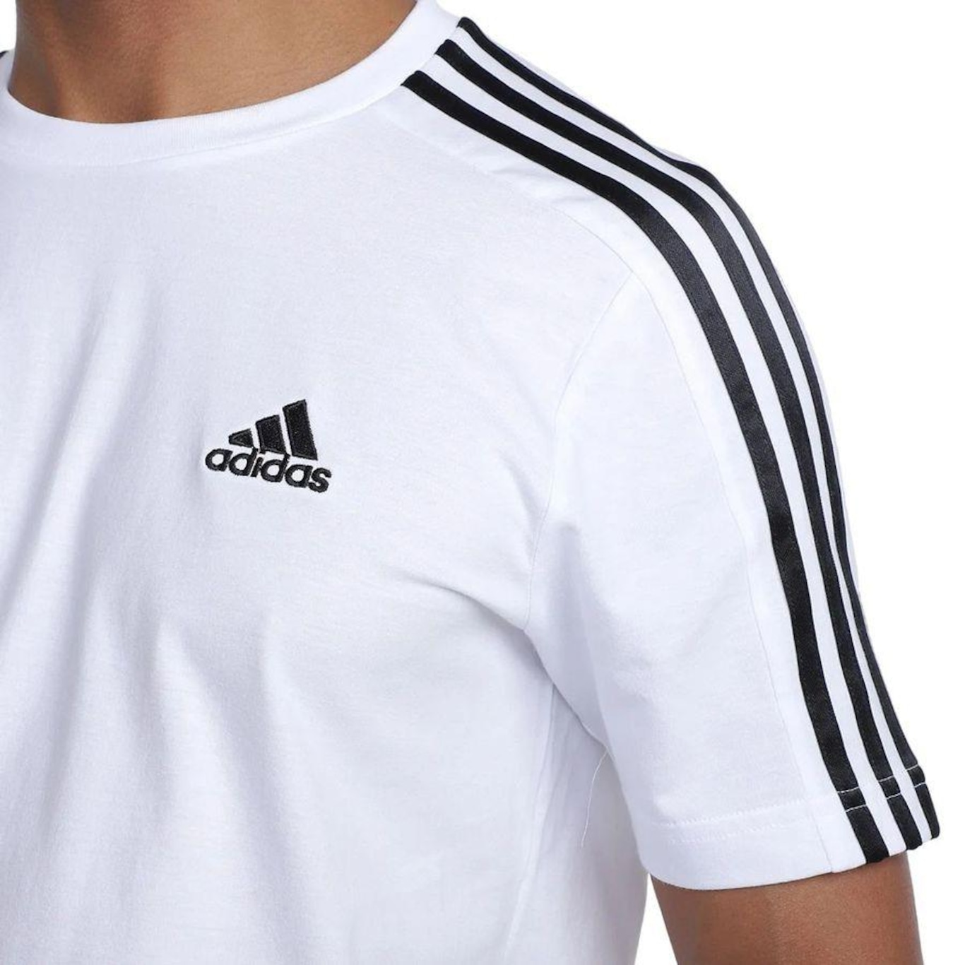 Camiseta adidas M/C 3 Stripes Masculina - Foto 3