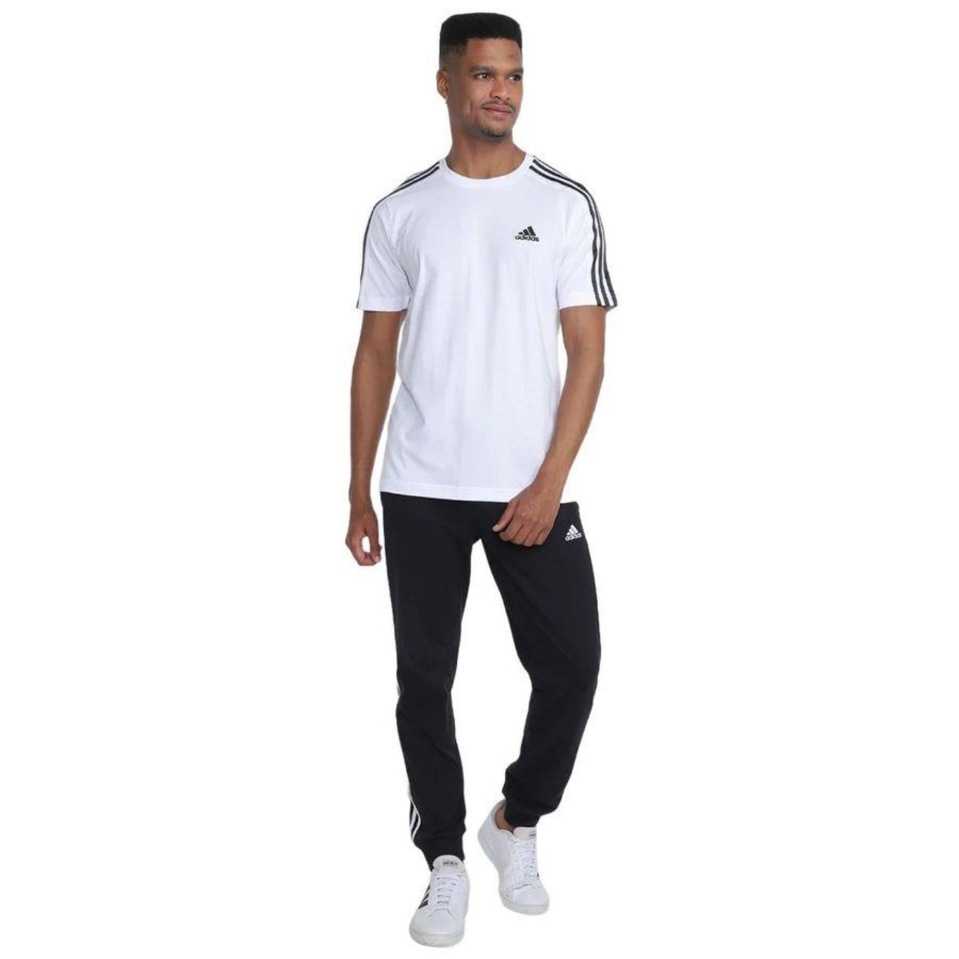 Camiseta adidas M/C 3 Stripes Masculina - Foto 4