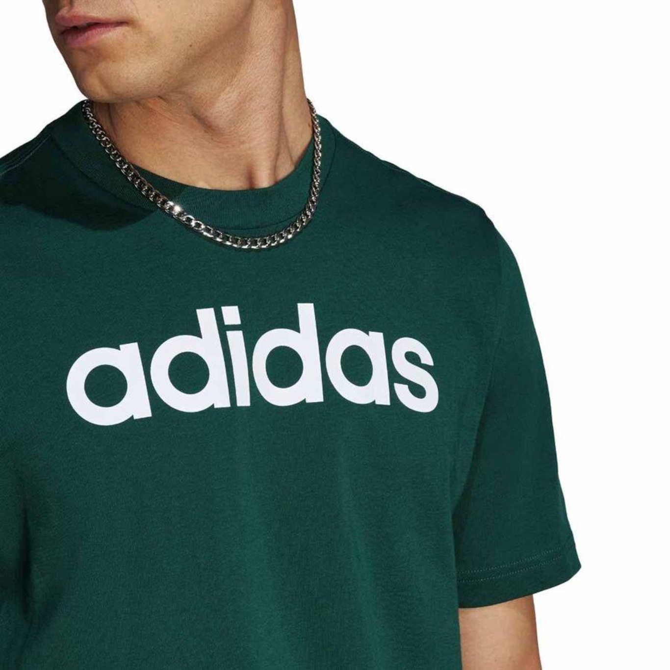 Camiseta adidas M/C Logo Linear Masculina - Foto 4