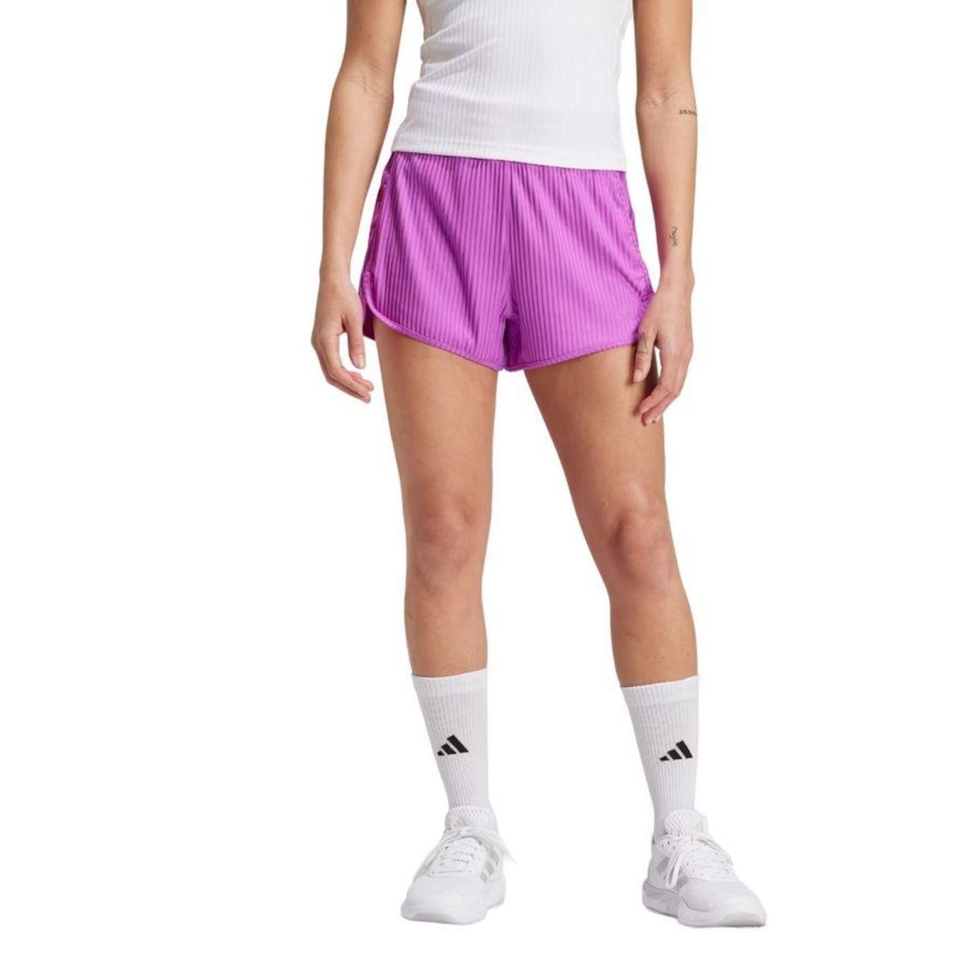 Short adidas Treino Pacer - Feminino - Foto 1