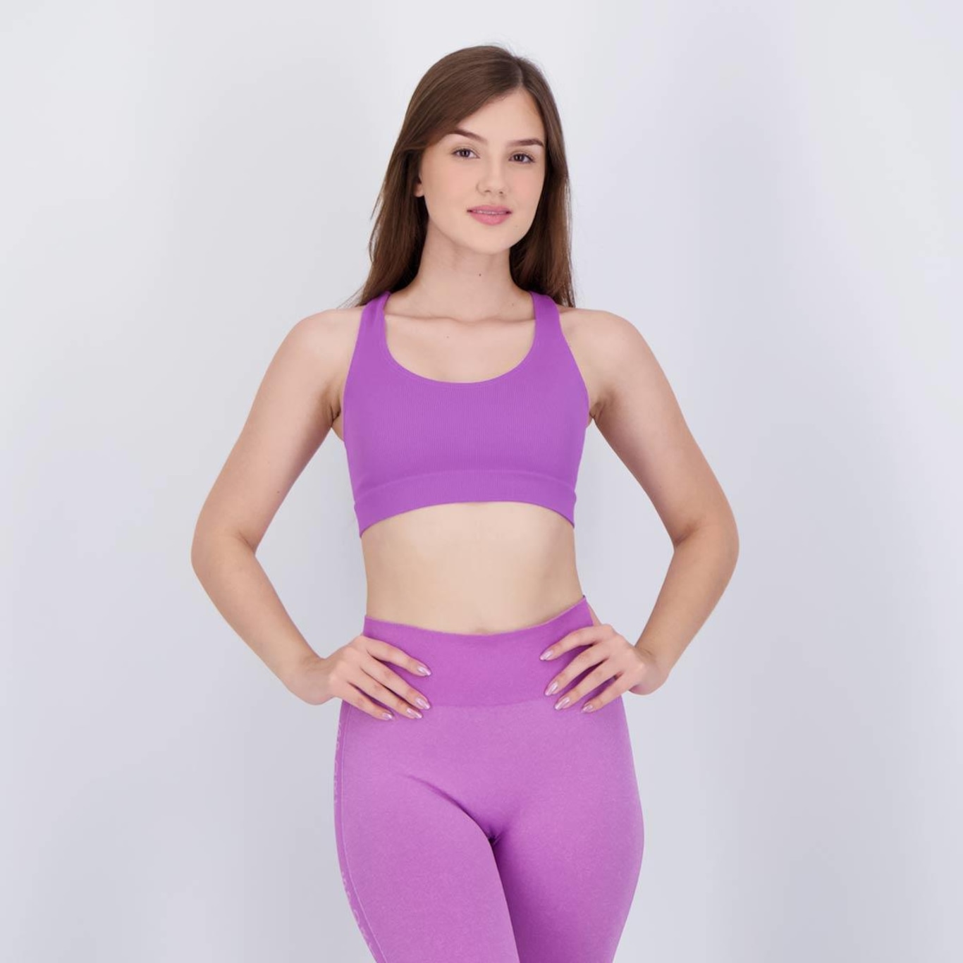 Top Selene Sport sem Costura - Feminino - Foto 1