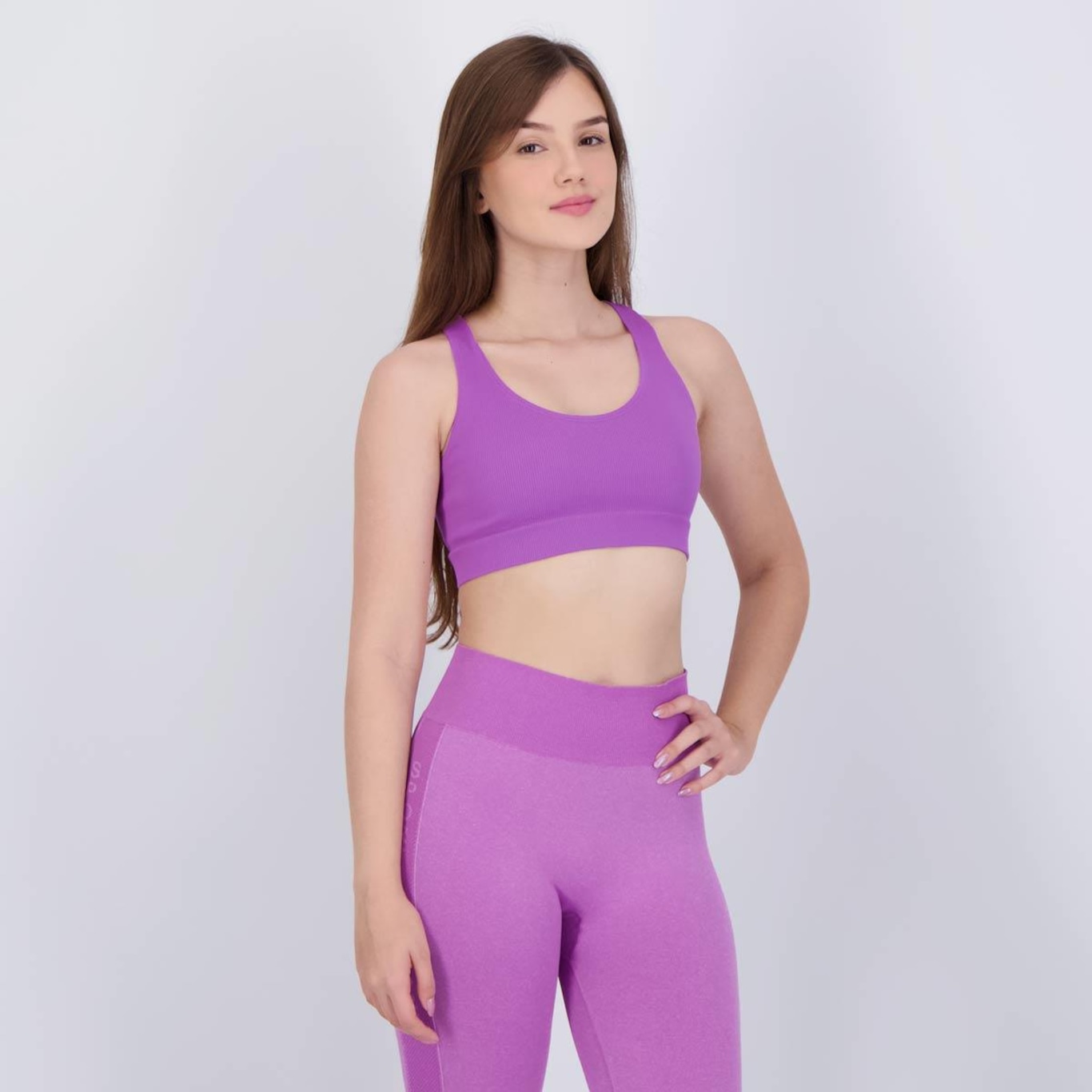 Top Selene Sport sem Costura - Feminino - Foto 2