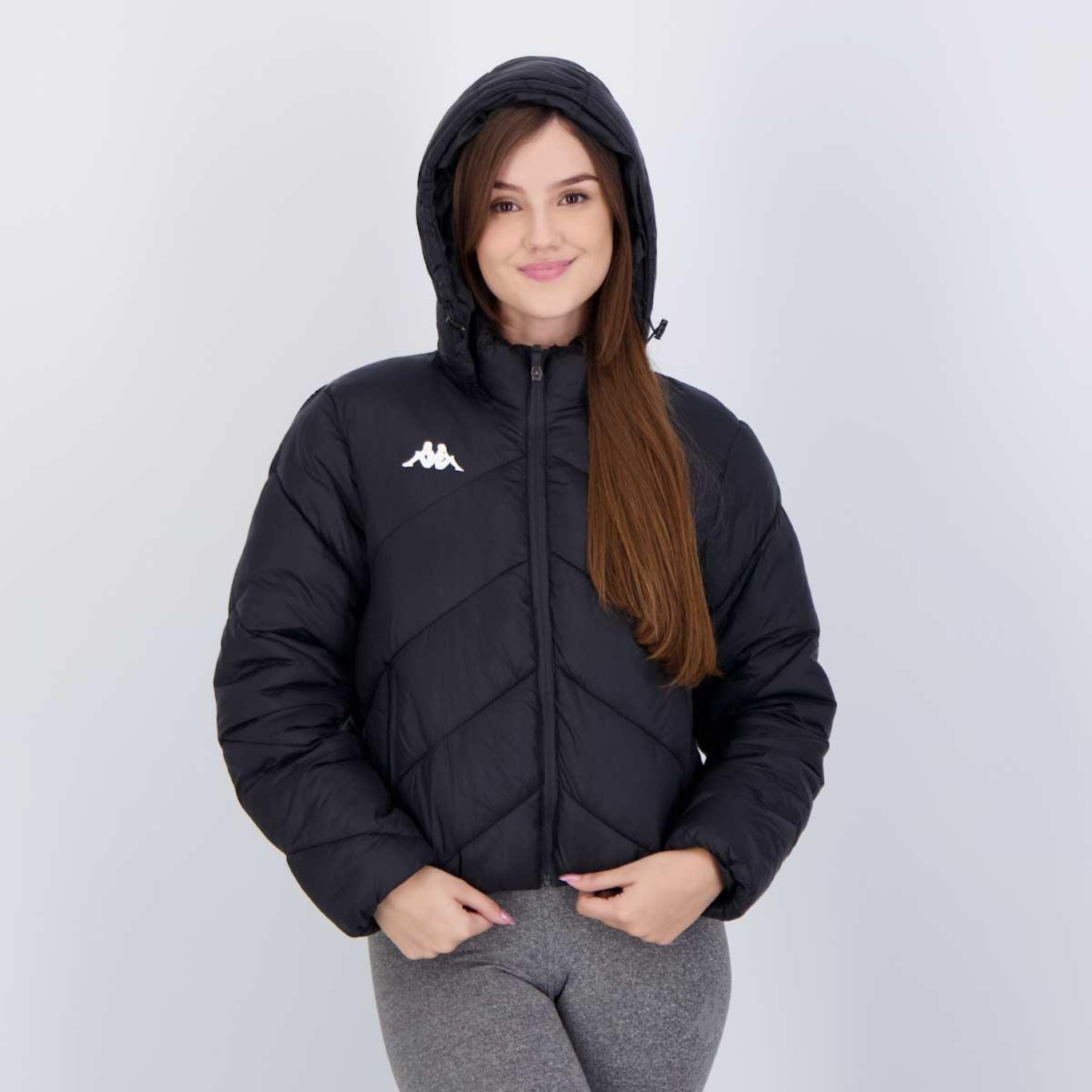 Jaqueta Kappa Padding Logo Sport - Feminina - Foto 3