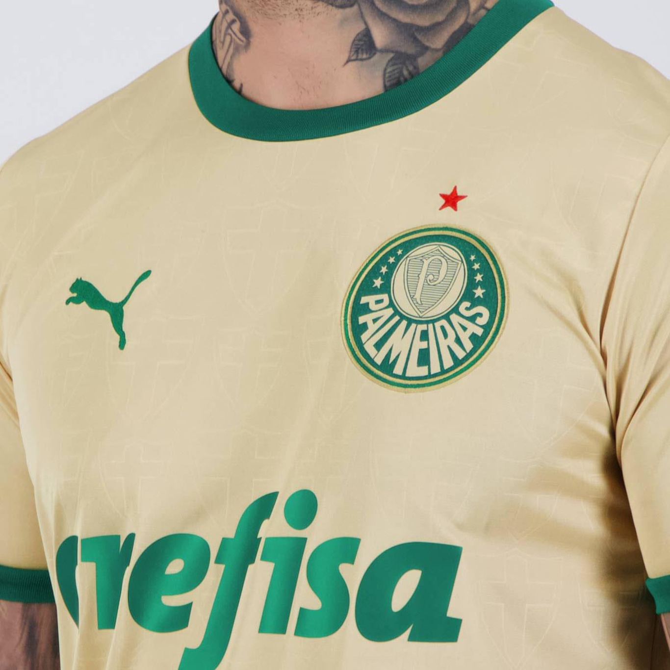 Camisa Puma Palmeiras Iii 2024 Patch Libertadores - Masculina - Foto 6