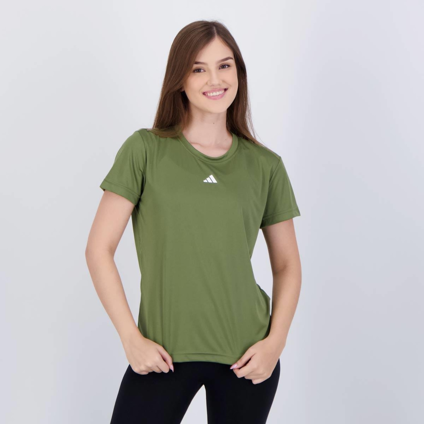 Camiseta adidas Basic Treino - Feminina - Foto 1