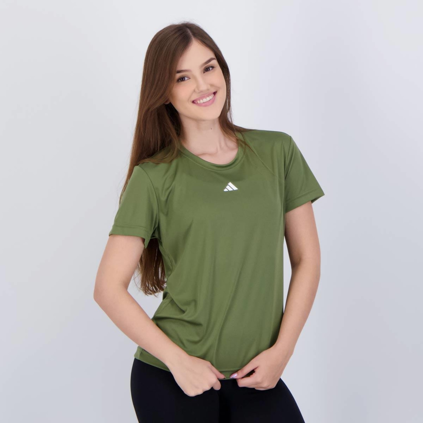 Camiseta adidas Basic Treino - Feminina - Foto 2