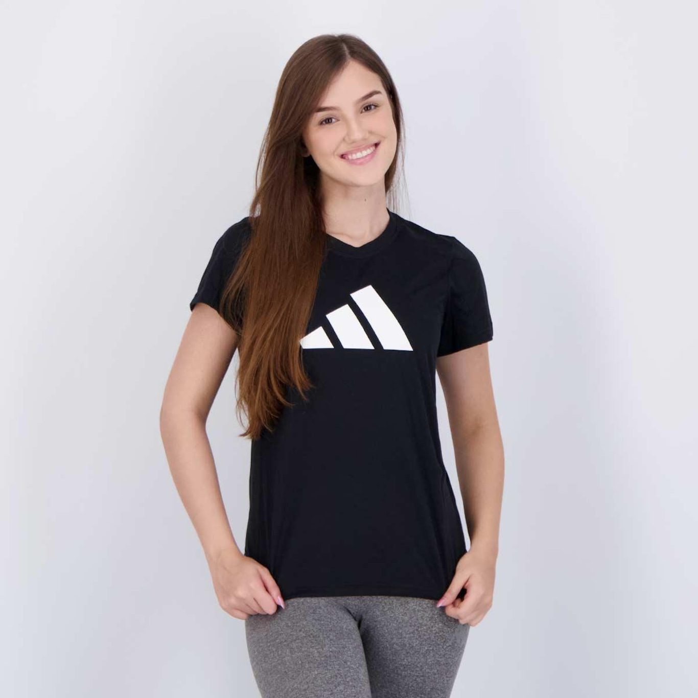 Camiseta adidas Tr-Es Logo - Feminina - Foto 1