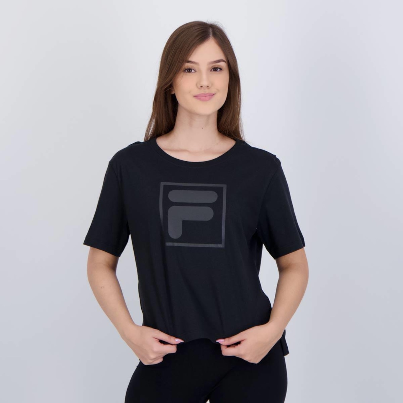 Camiseta Fila Letter Essentials - Feminina - Foto 1