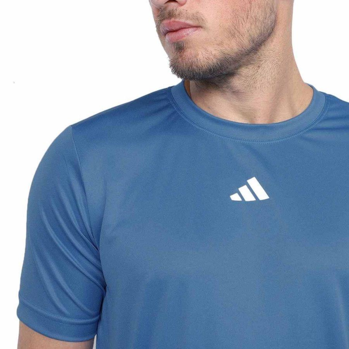 Camiseta adidas Treino Basica - Masculina - Foto 3