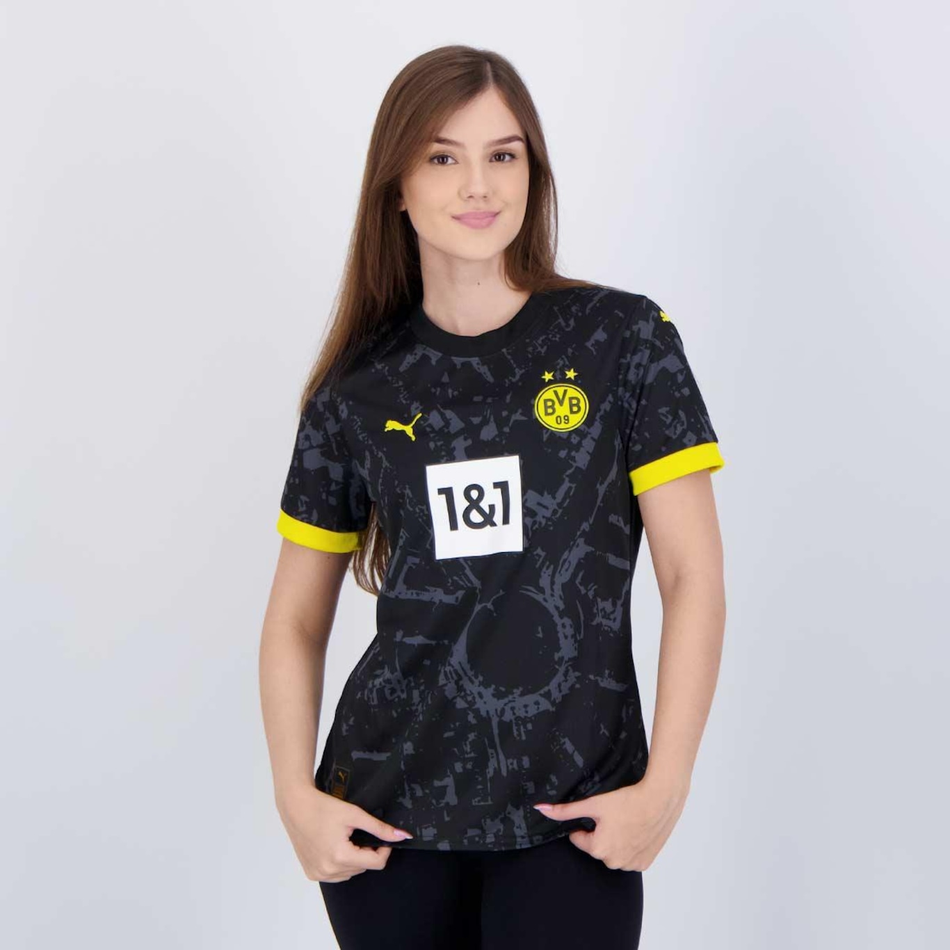 Camisa Borussia Dortmund 2024 Puma Away - Feminina - Foto 1