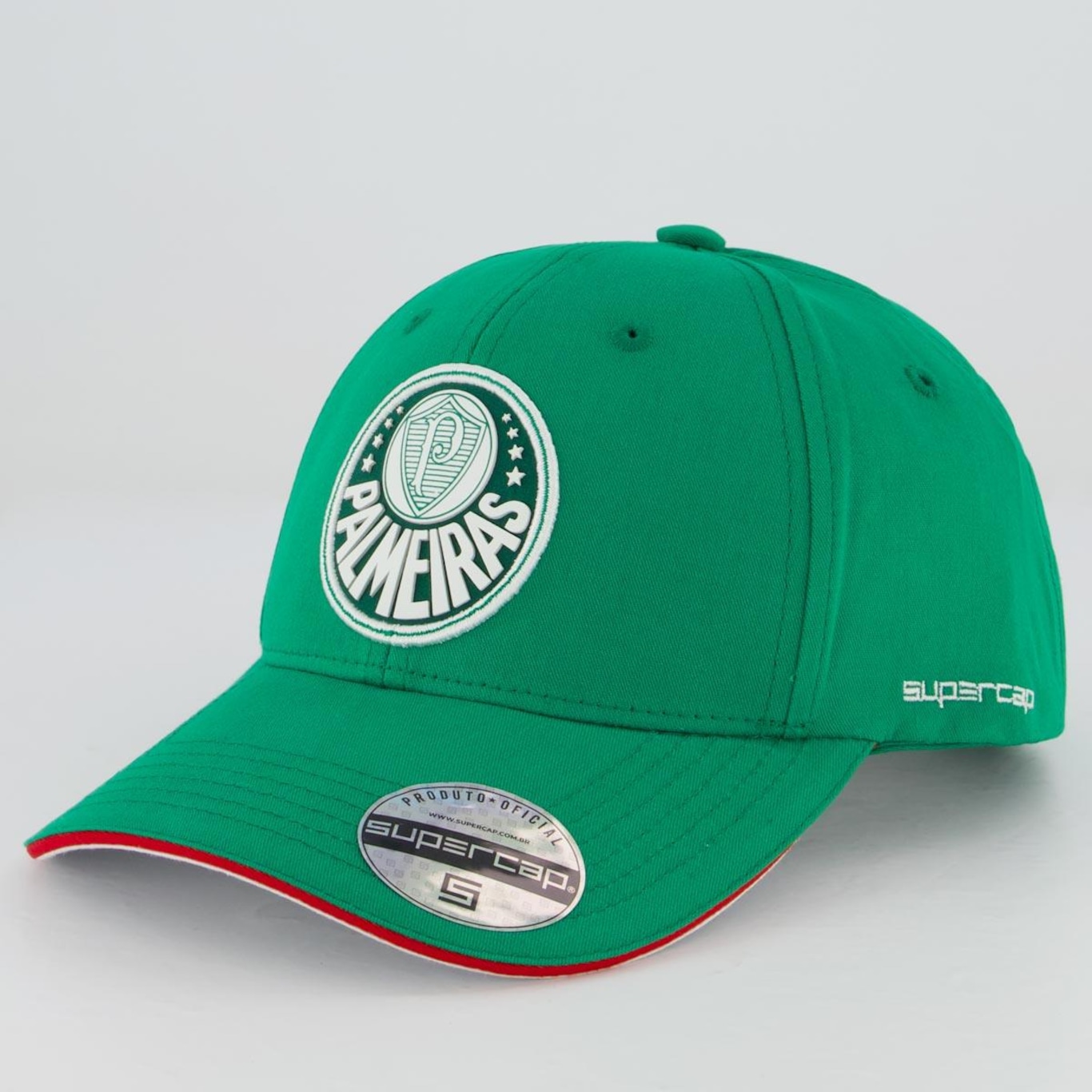 Boné Aba Curva do Palmeiras Supercap 6 Gomos - Strapback - Adulto - Foto 1