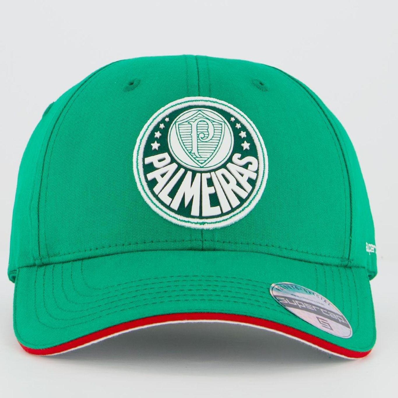 Boné Aba Curva do Palmeiras Supercap 6 Gomos - Strapback - Adulto - Foto 2