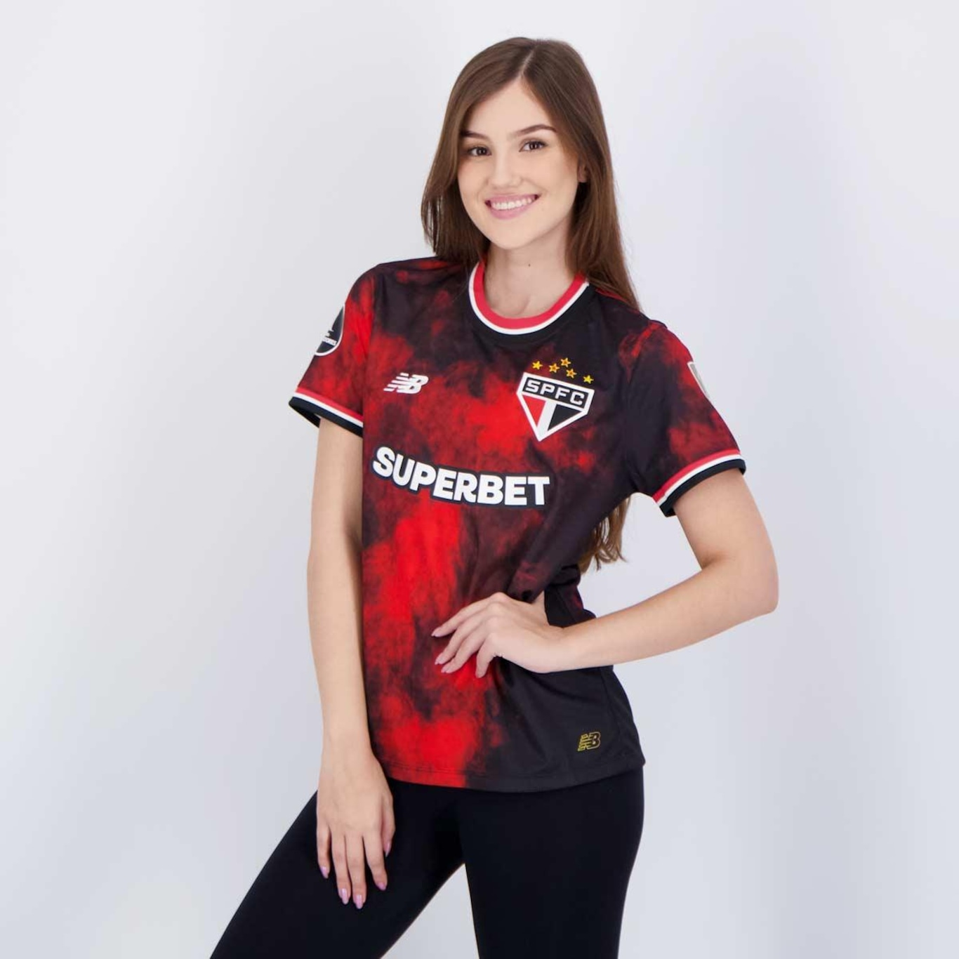 Camisa do São Paulo Iii 2024 New Balance Patch Libertadores - Feminina - Foto 3